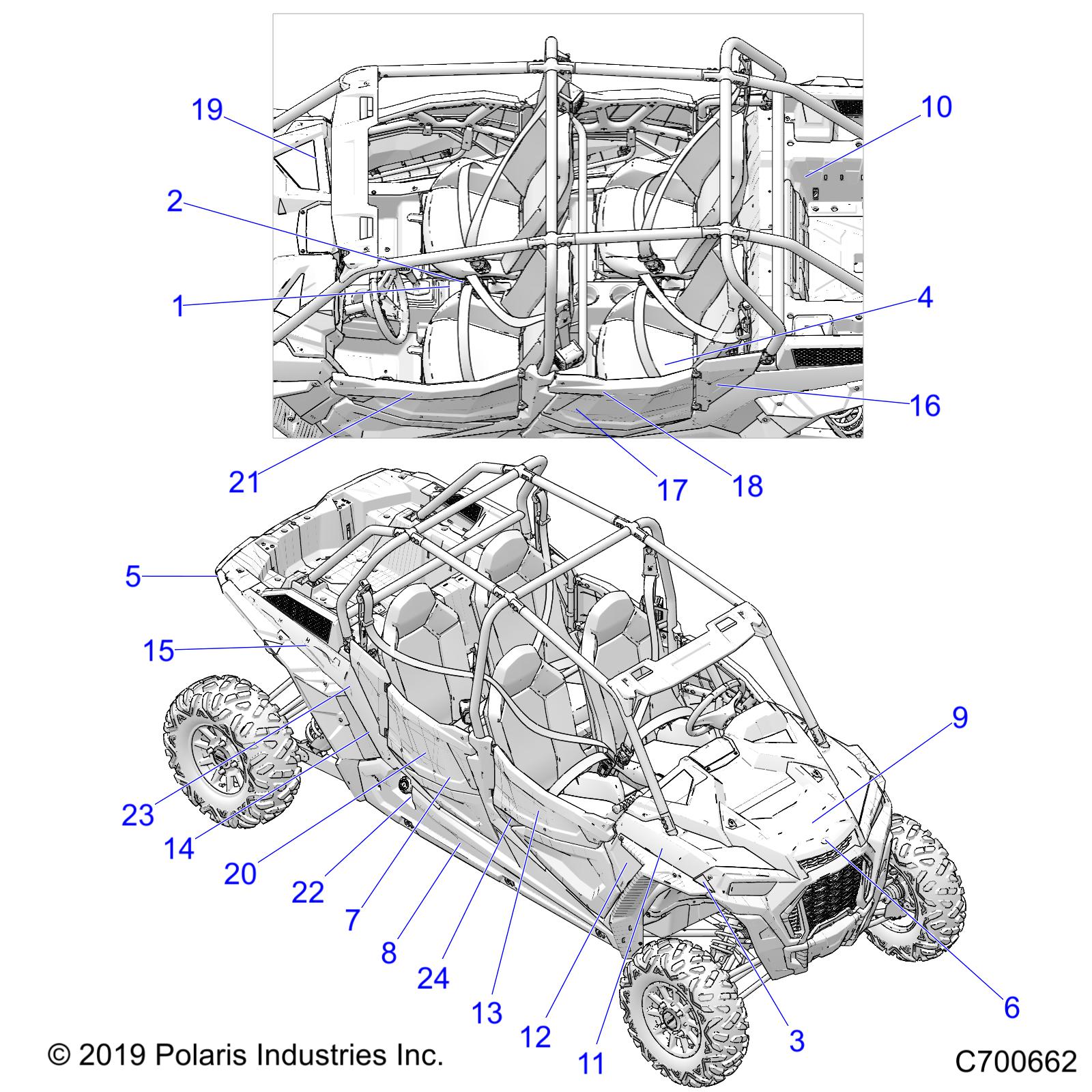 BODY, DECALS - Z20N4E92AL/AR/BL/BR/F92AL/AR (C700662)