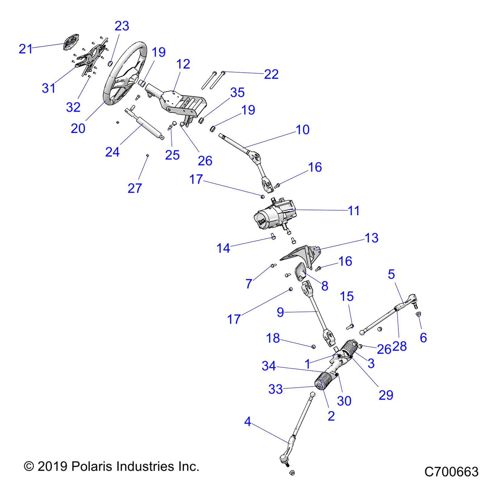 STEERING, STEERING ASM. - R20RSU99AA/AX/A9/AP/BA/BX/B9/BP (C700663)