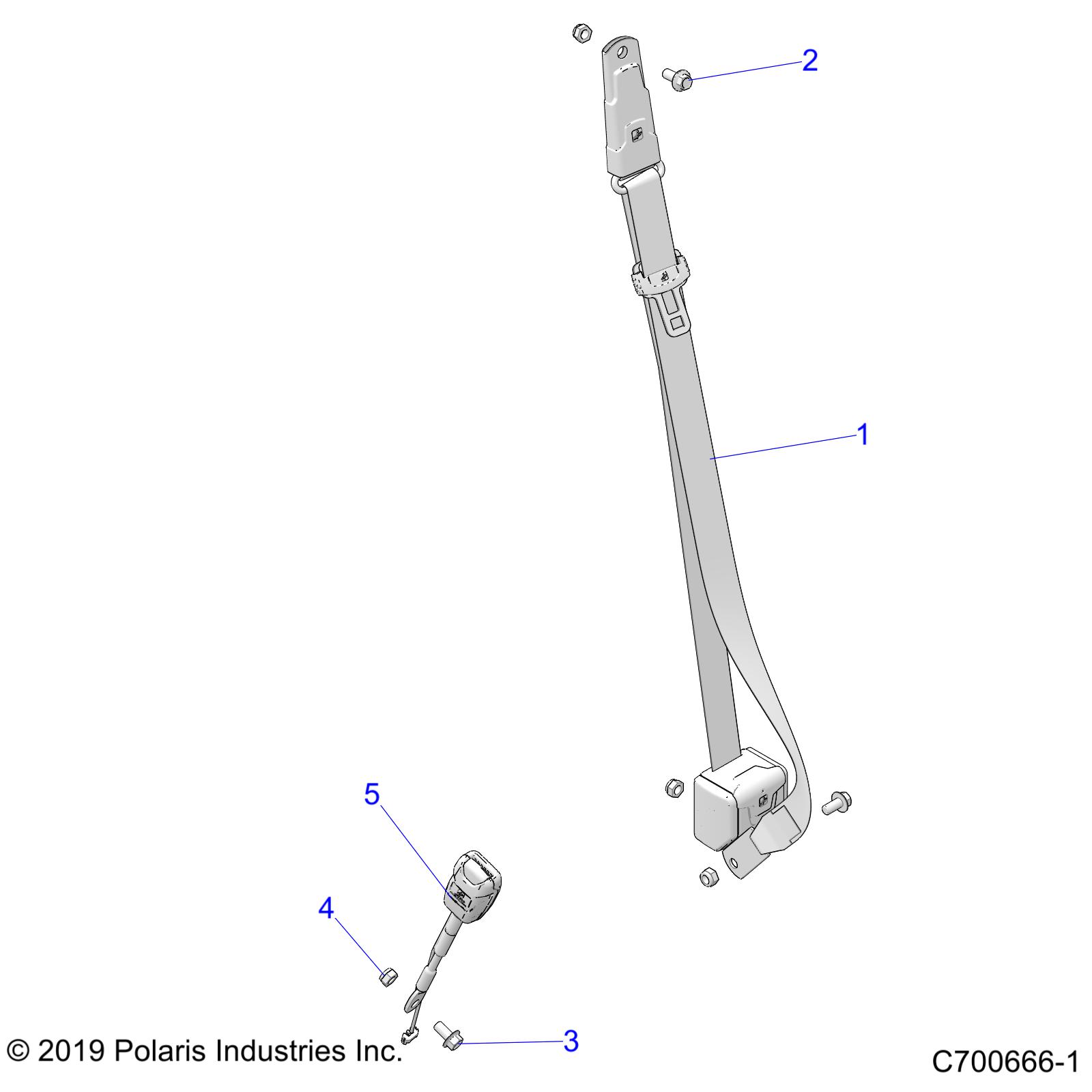 BODY, SEAT BELT MOUNTING - Z20S1E99NG (C700666-1)