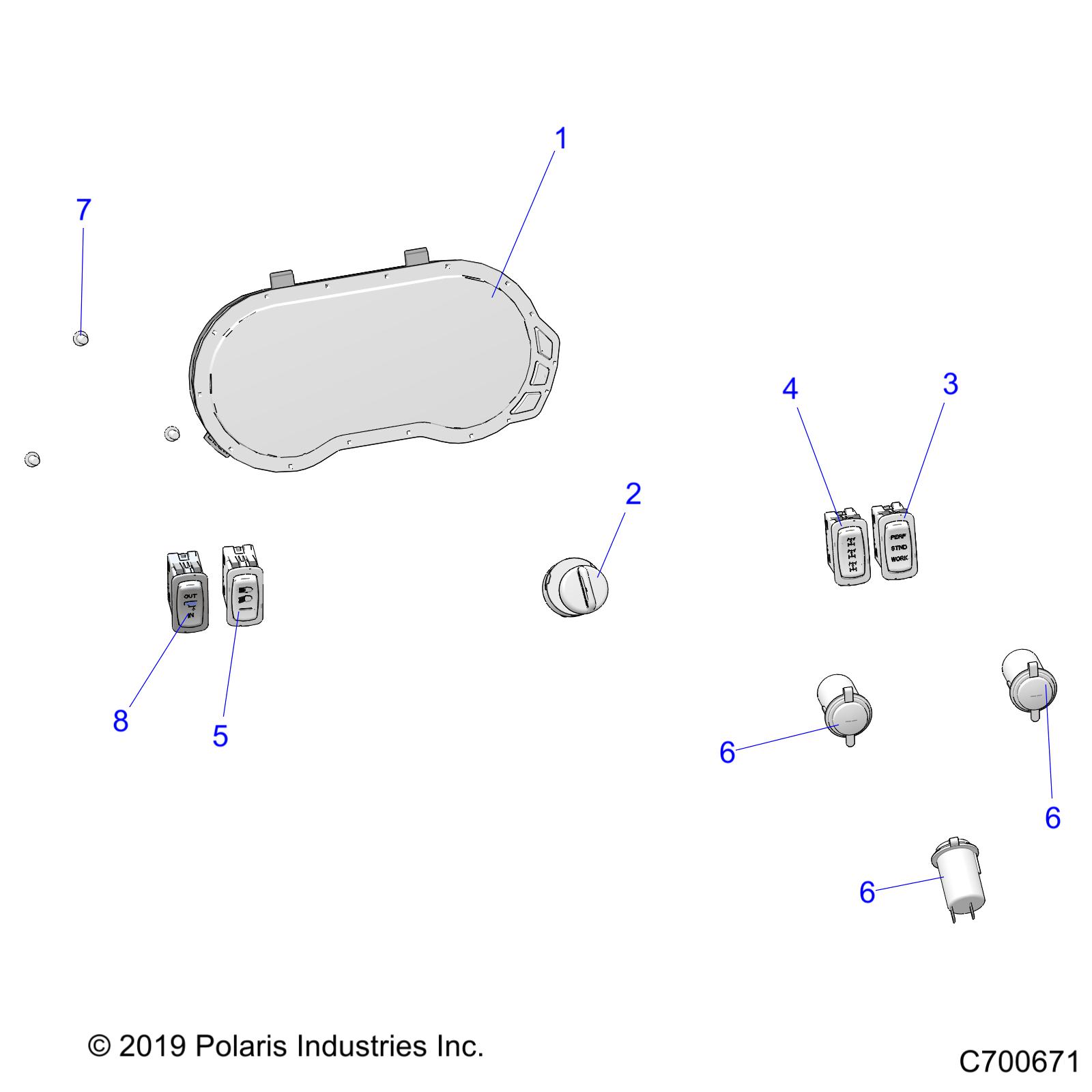 ELECTRICAL, DASH INSTUMENTS - R20RSF99AV/BV (C700671)