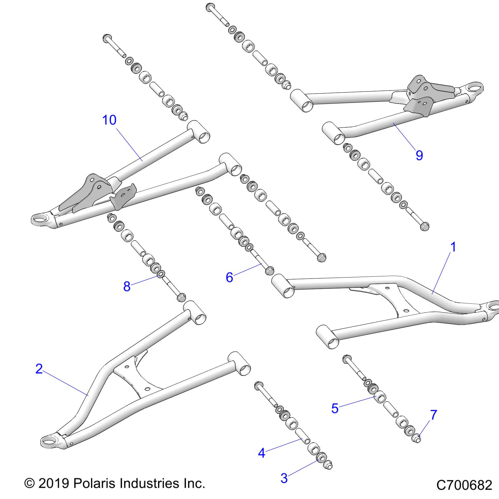 SUSPENSION, FRONT CONTROL ARMS - R25RSF99AY/AL (C700682)