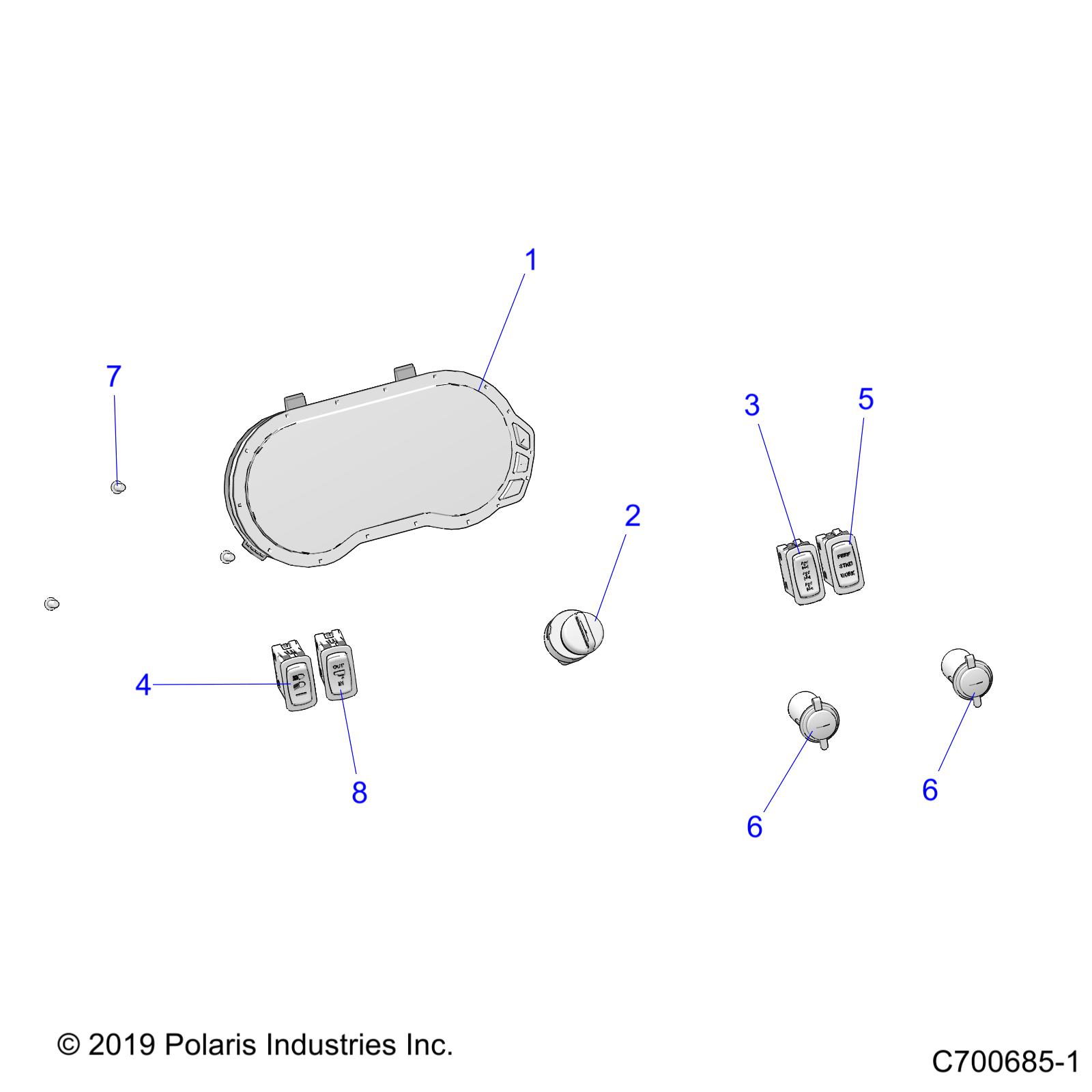 ELECTRICAL, DASH INSTUMENTS - R20RRF99AV/BV (C700685-1)