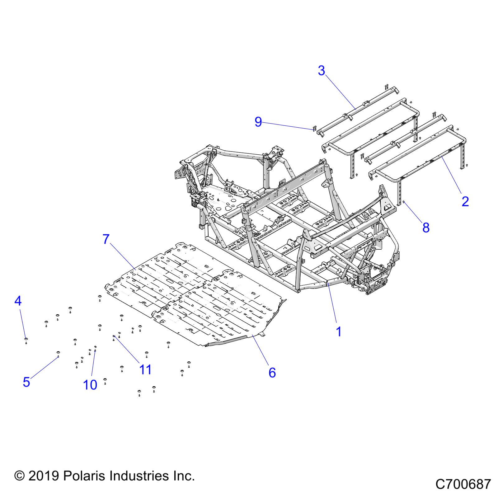 CHASSIS, MAIN FRAME - R22T6U99A9/AN (C700687)