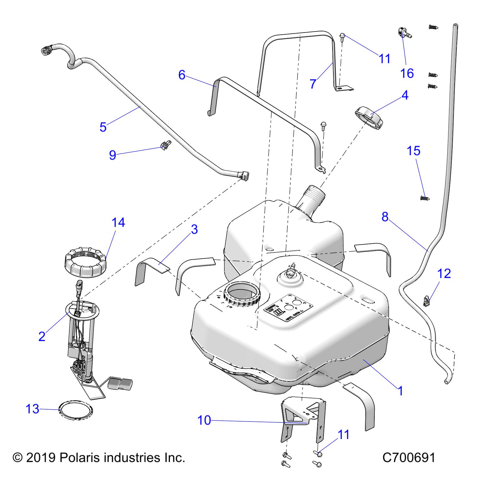 BODY, FUEL TANK - R20RRK99A9/AA/AF/AP/AX/B9/BA/BF/BP/BX (C700691)