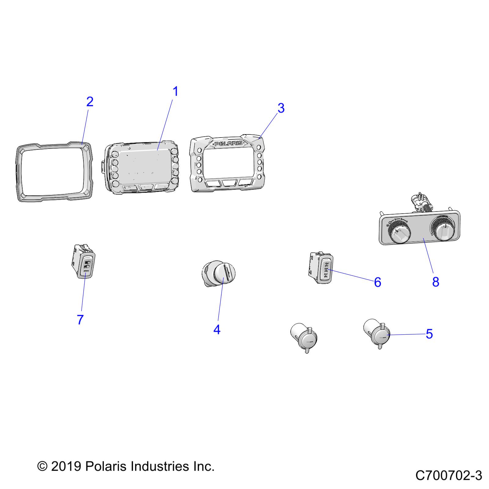 ELECTRICAL, DASH CONTROLS - R20T6U99AM/AS/BM/BS (C700702-3)