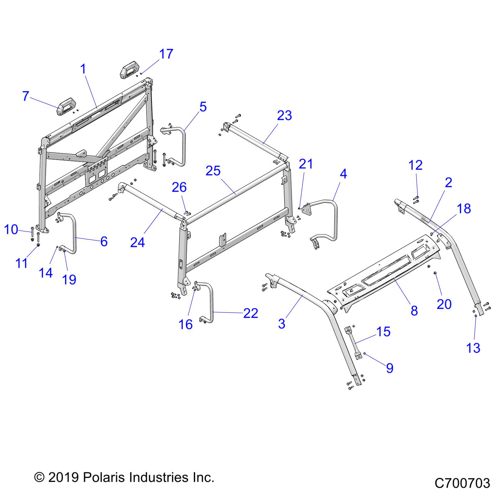 CHASSIS, CAB FRAME - R23T6E99ND (C700703)