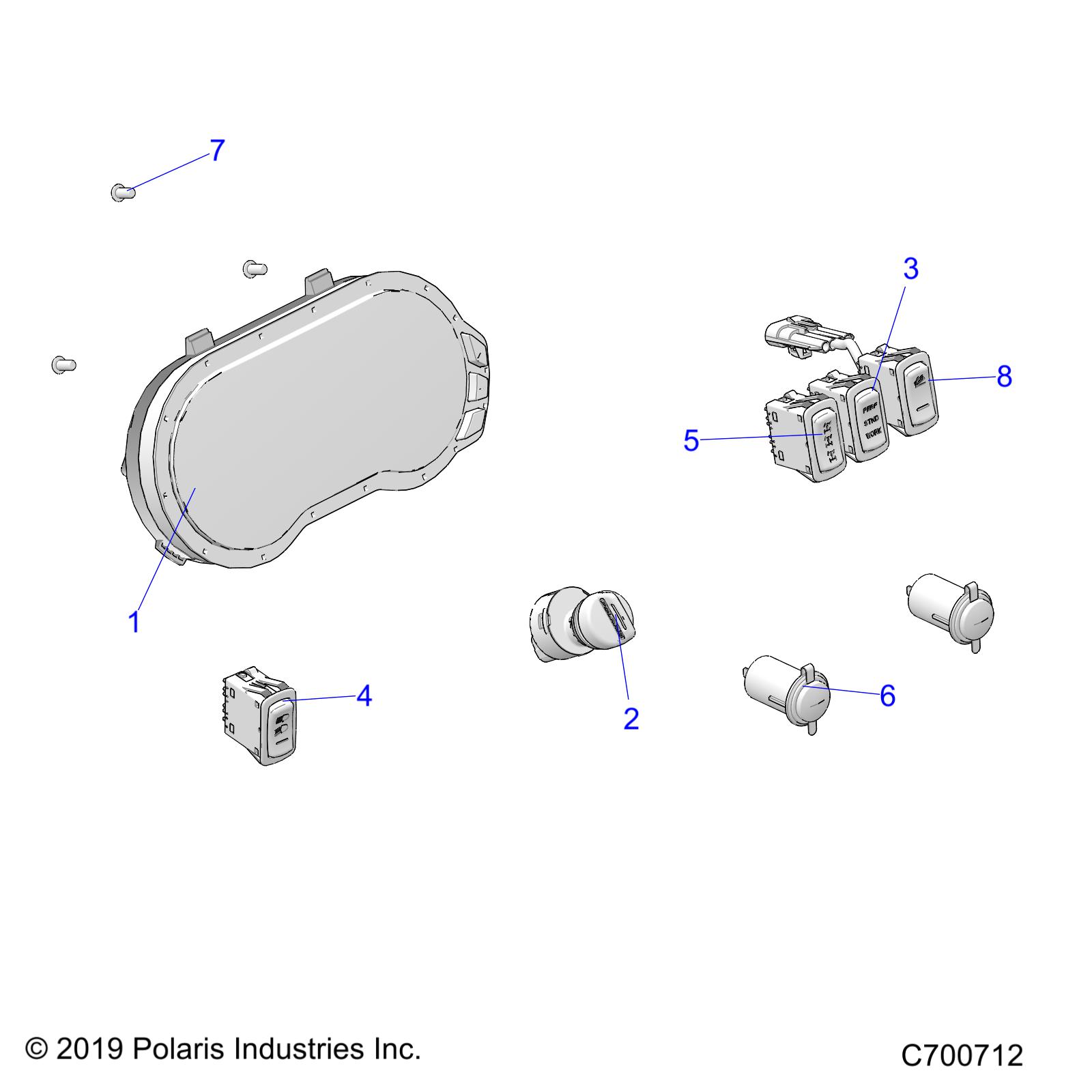 ELECTRICAL, DASH INSTRUMENTS - R20RRB99A/B (C700712)