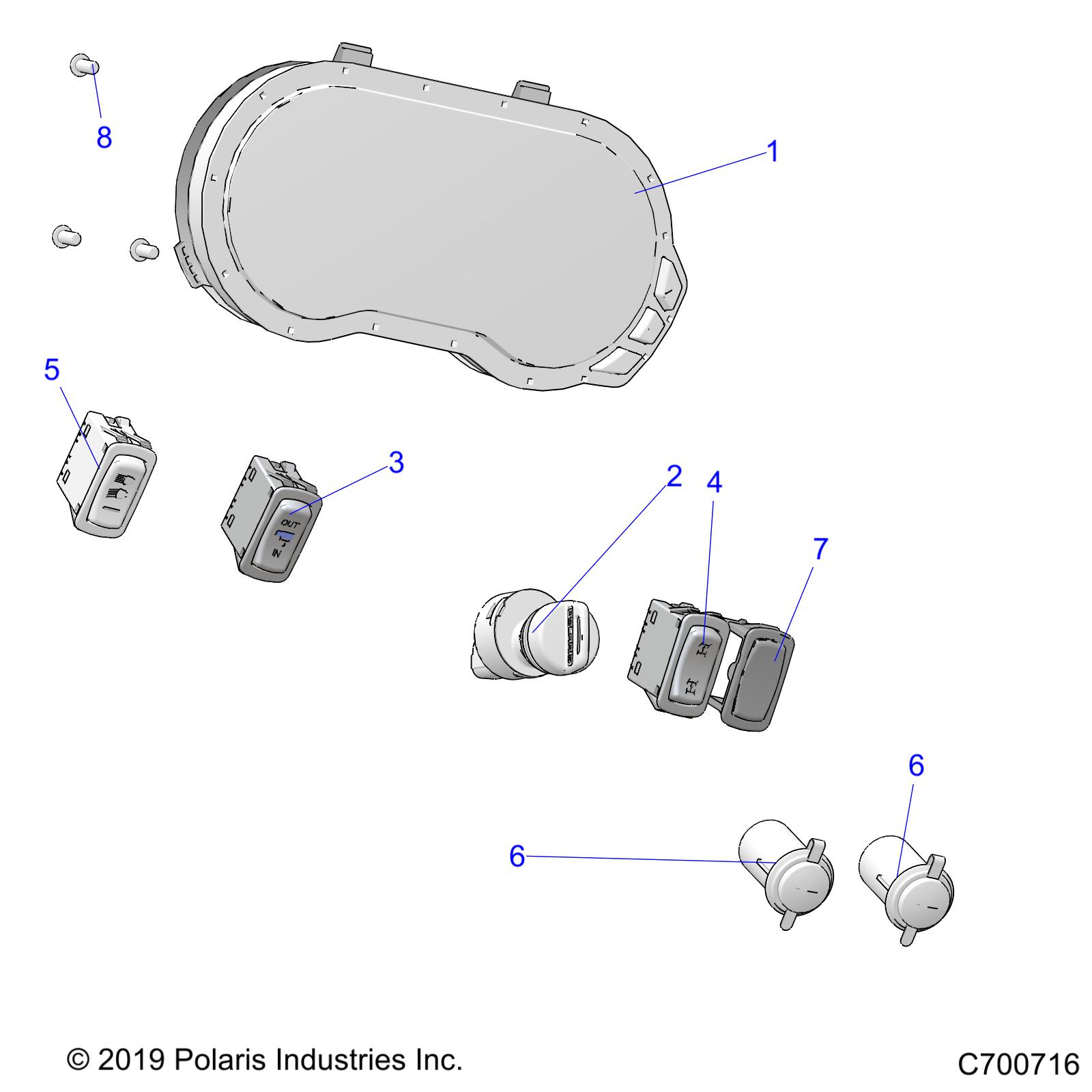 ELECTRICAL, DASH INSTUMENTS - R20RSM99AL (C700716)