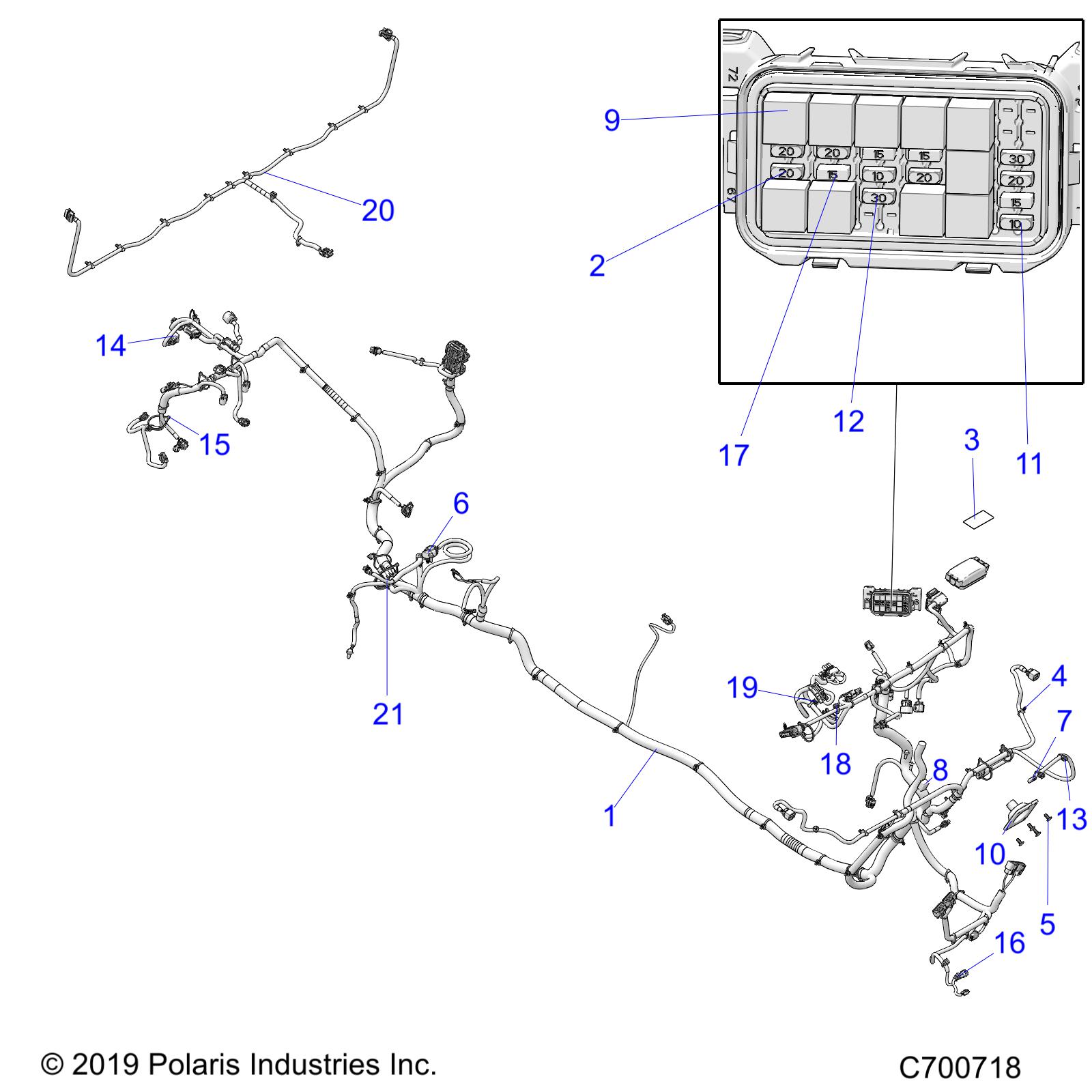 ELECTRICAL, WIRE HARNESS - R20RSB99A/B (C700718)