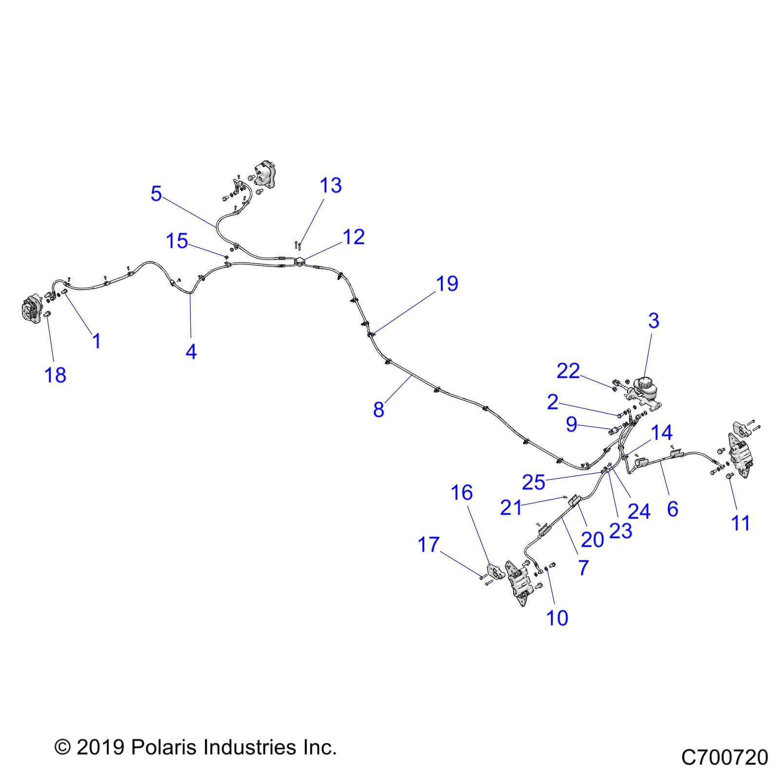 BRAKES, BRAKE LINES AND MASTER CYLINDER - R20RSM99AL (C700720)