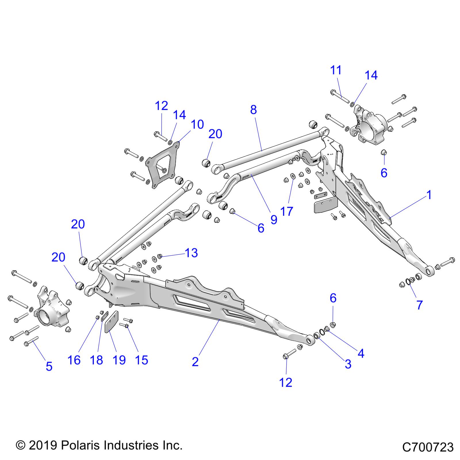 SUSPENSION, REAR CONTROL ARMS - Z20P4E92AC/BC/F92AC (C700723)