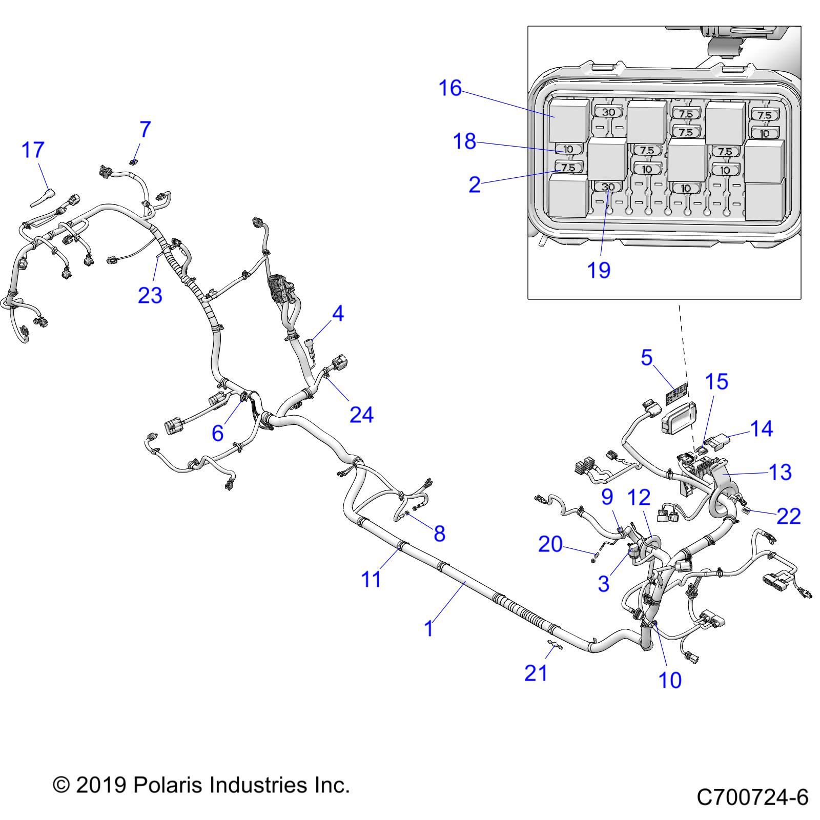 ELECTRICAL, WIRE HARNESS - Z21P4E92AE/AN/BE/BN (C700724-6)