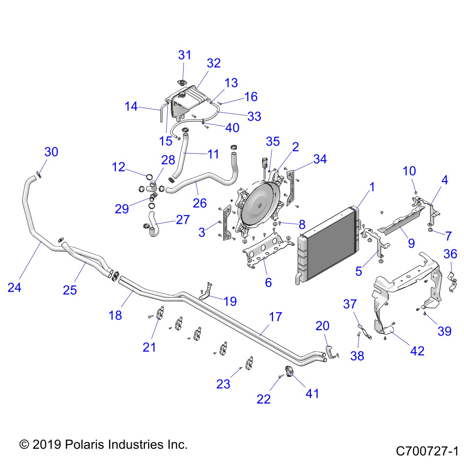 ENGINE, COOLING SYSTEM - Z20P4E92AC/BC/F92AC (C700727-1)