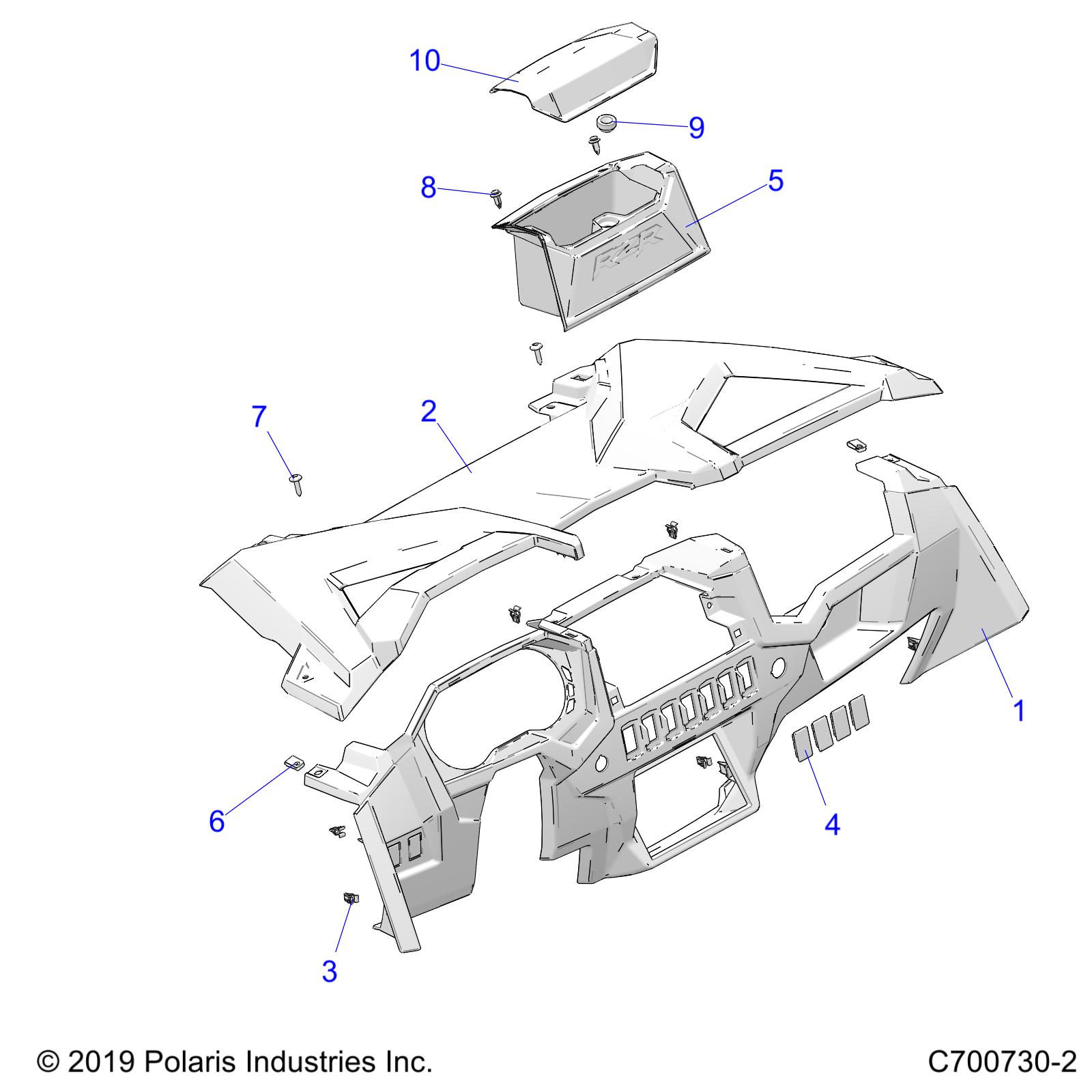 BODY, DASH AND GLOVEBOX - Z21PAE92AE/AN/BE/BN/L92AL/AT/BL/BT(C700730-2)