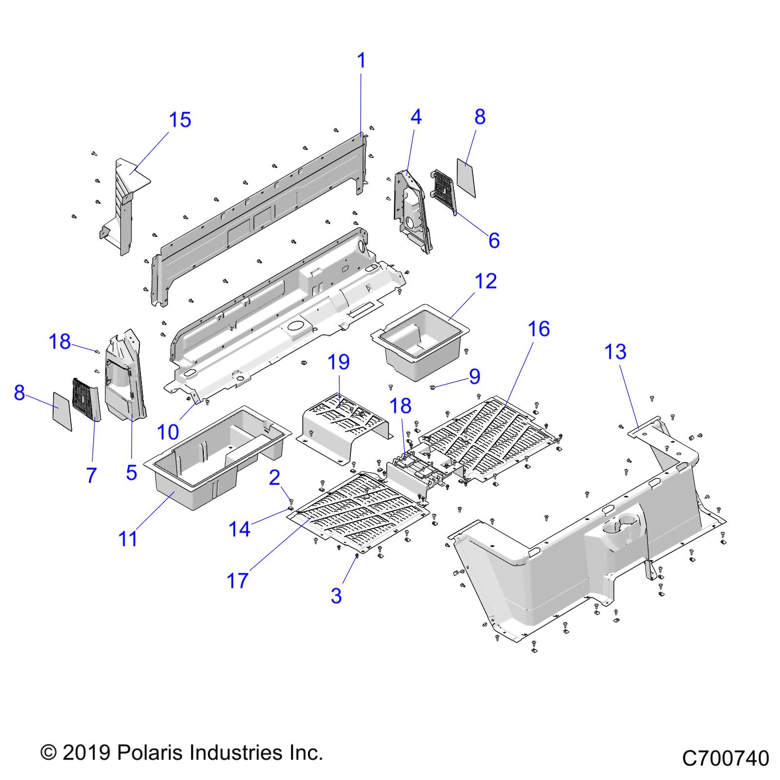 BODY, REAR CLOSEOFF, AND FENDERS - R21T6A99A1/B1 (C700740)