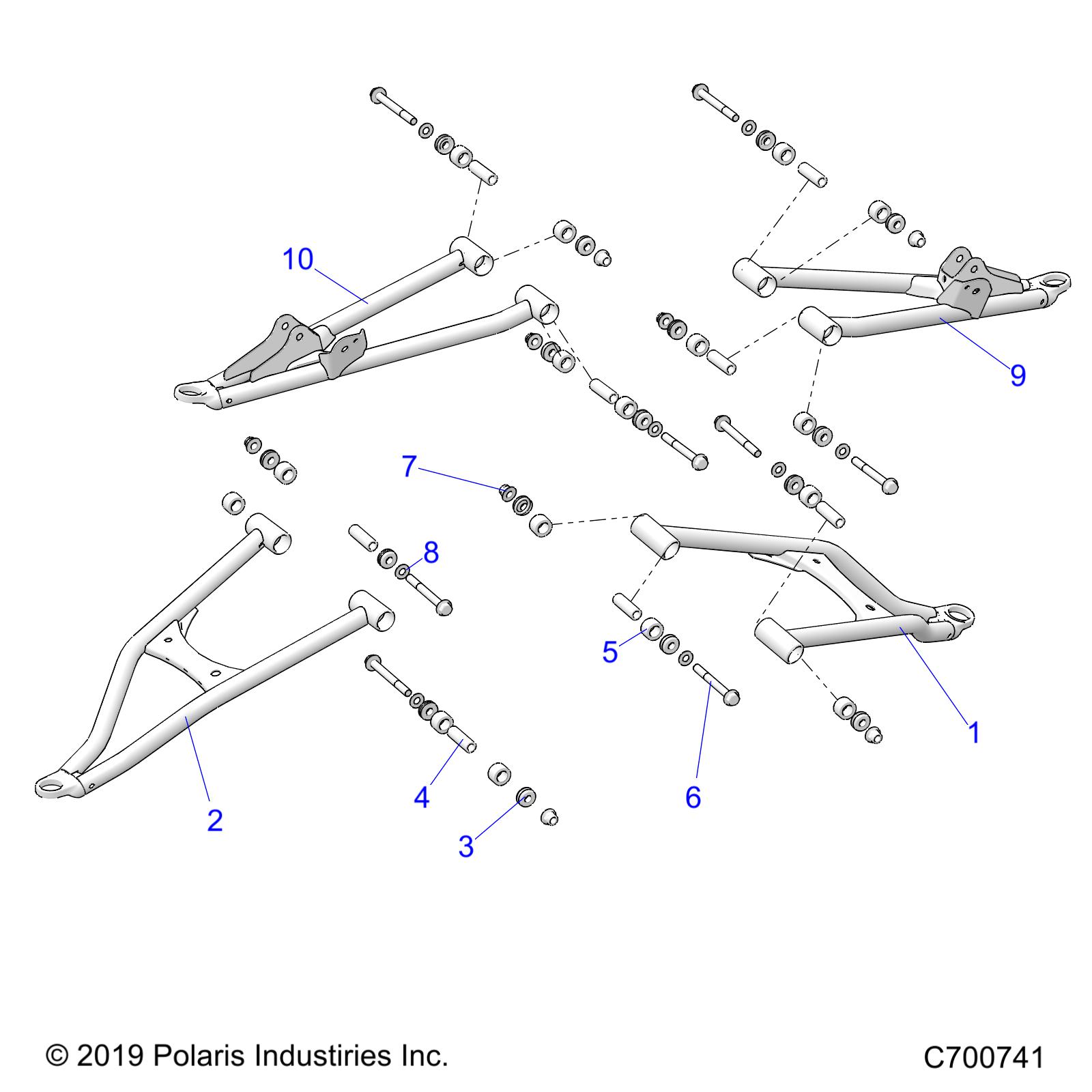 SUSPENSION, FRONT CONTROL ARMS - R20RSB99A/B (C700741)