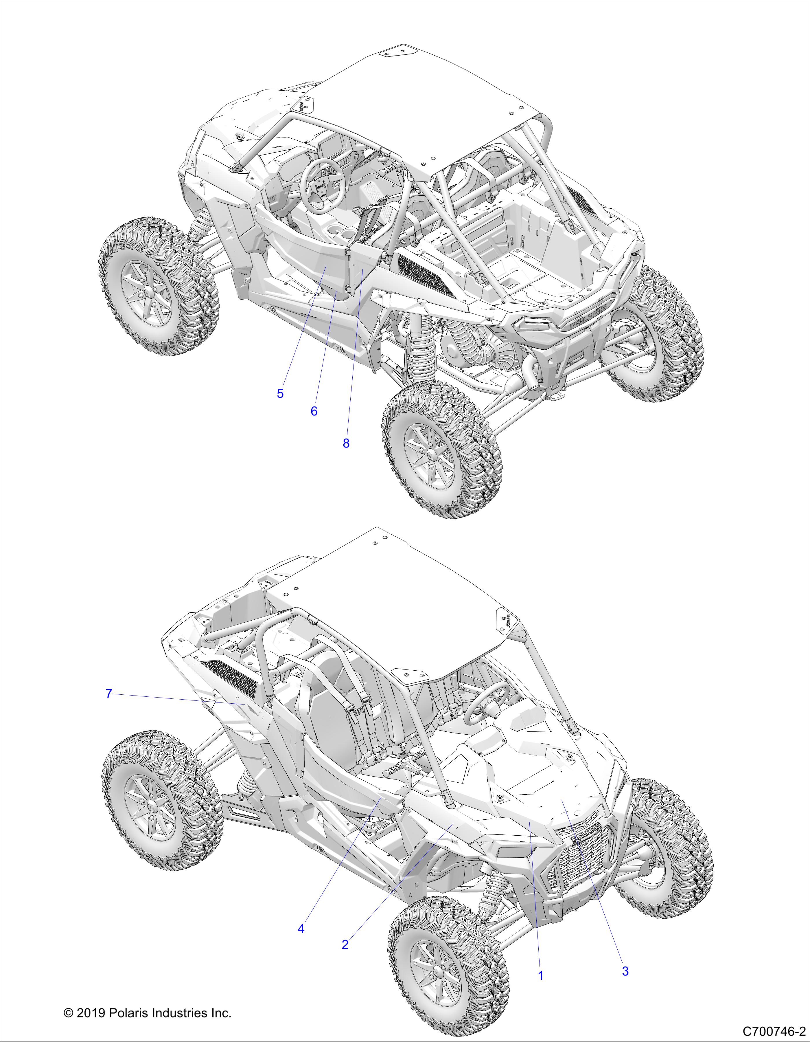 BODY, DECALS GRAPHICS - Z20PAE92AC/BC/F92AC/LC (C700746-2)