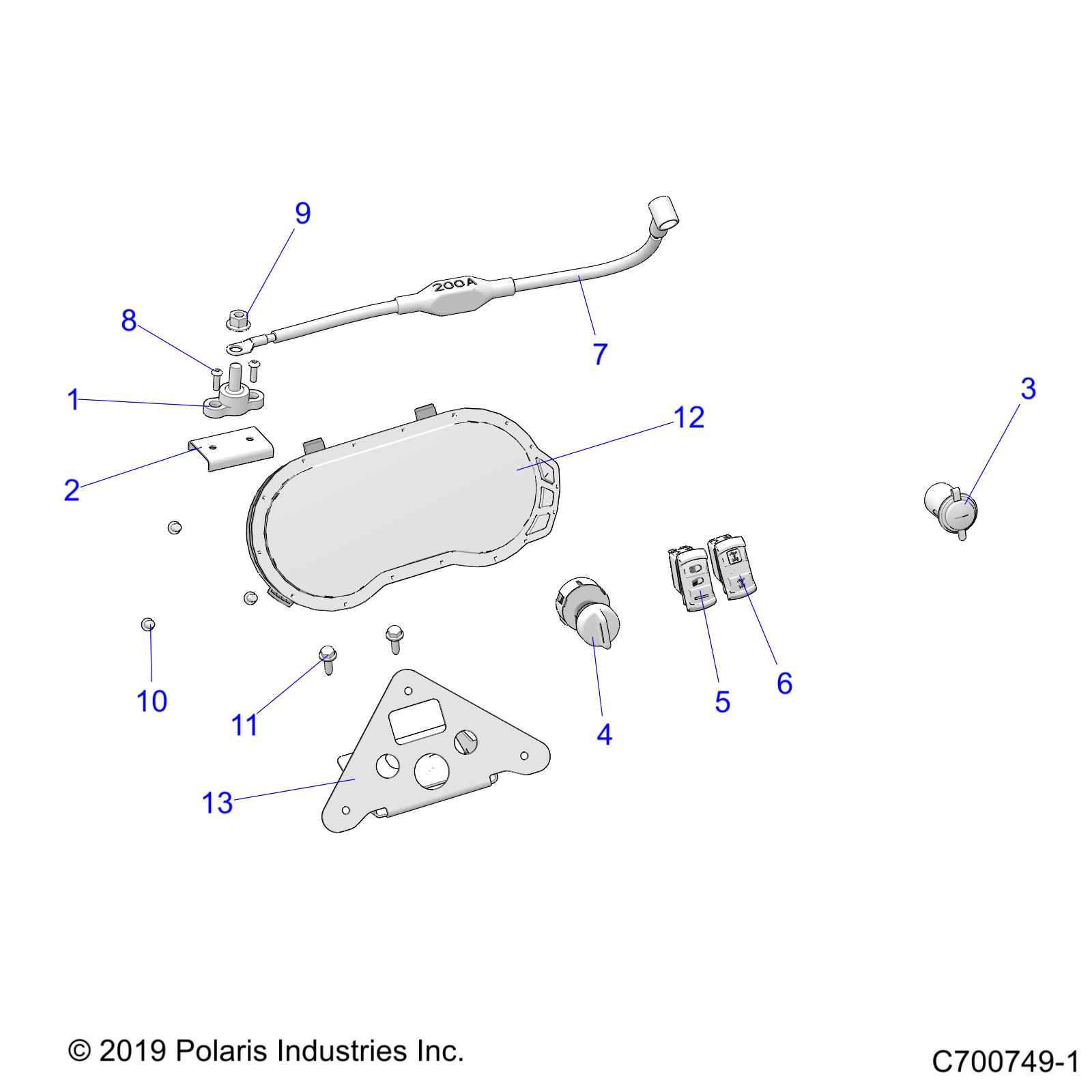 ELECTRICAL, DASH INSTRUMENTS AND CONTROLS, VELOCITY - Z21PAE92AE/AN/BE/BN (C700749-1)