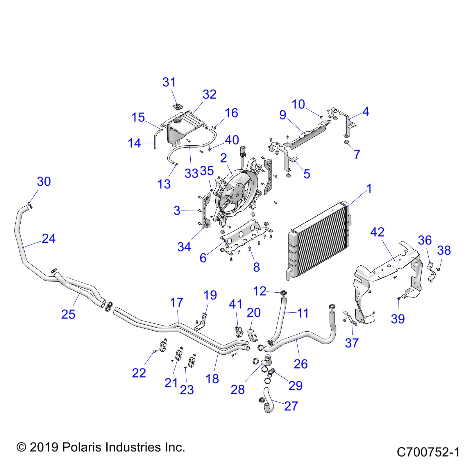 ENGINE, COOLING SYSTEM - Z21PAE92AE/AN/BE/BN/L92AL/AT/BL/BT (C700752-1)