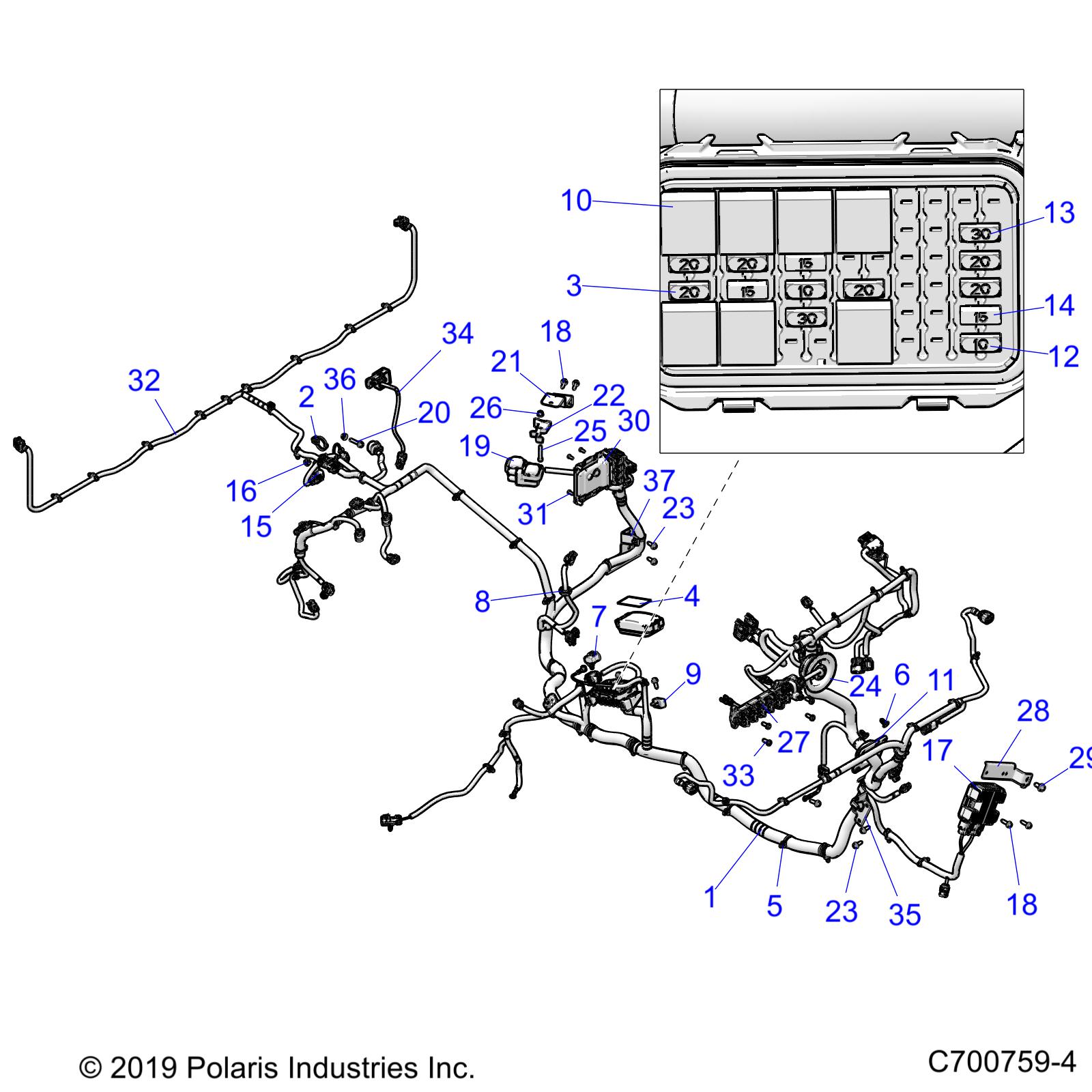 ELECTRICAL, WIRE HARNESS - R20RRE99AA/AF/AP/AX/A9/BA/BF/BP/BX/B9 (C700759-4)