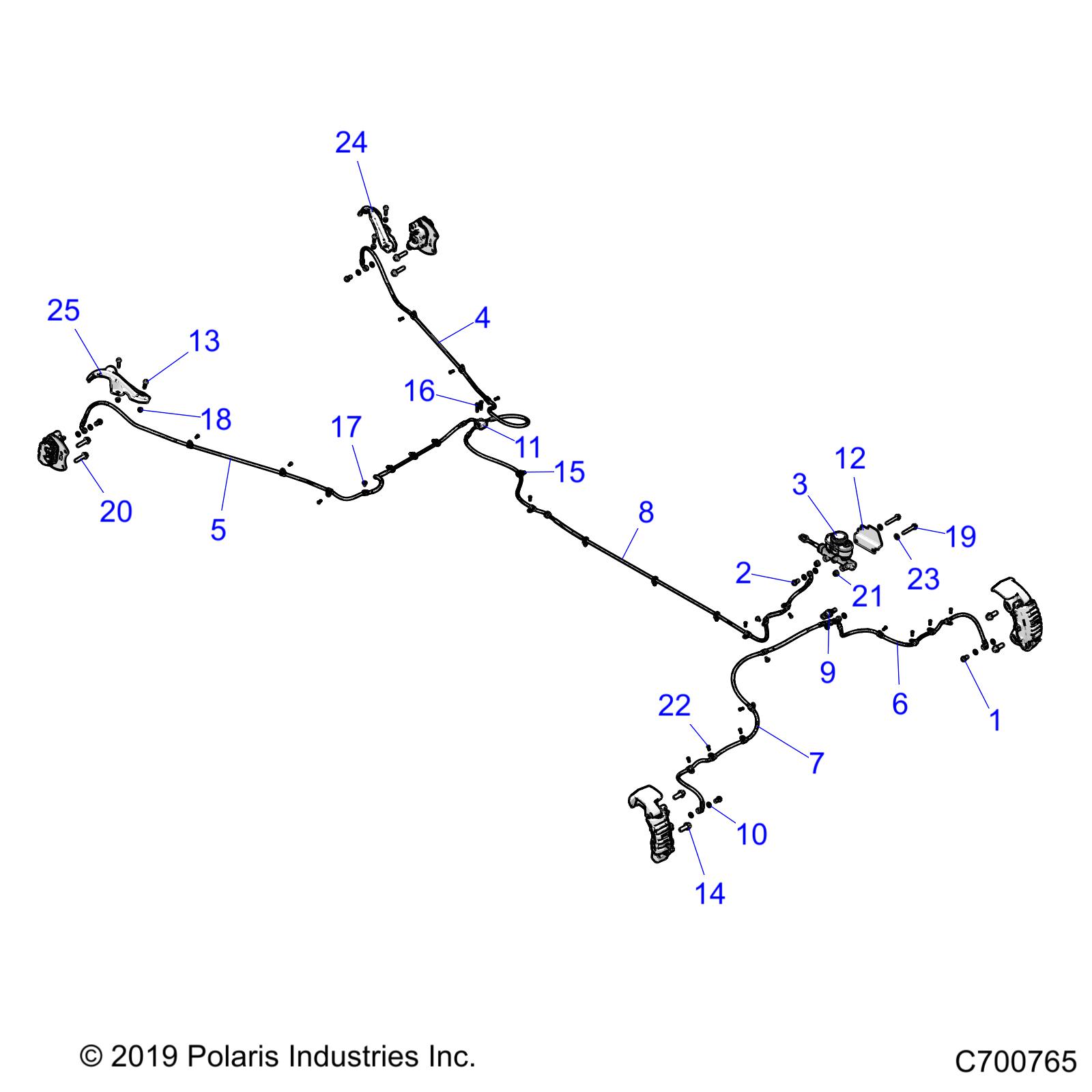 BRAKES, BRAKE LINES AND MASTER CYLINDER - Z21P4E92AE/AN/BE/BN/L92AL/AT/BL/BT (C700765)