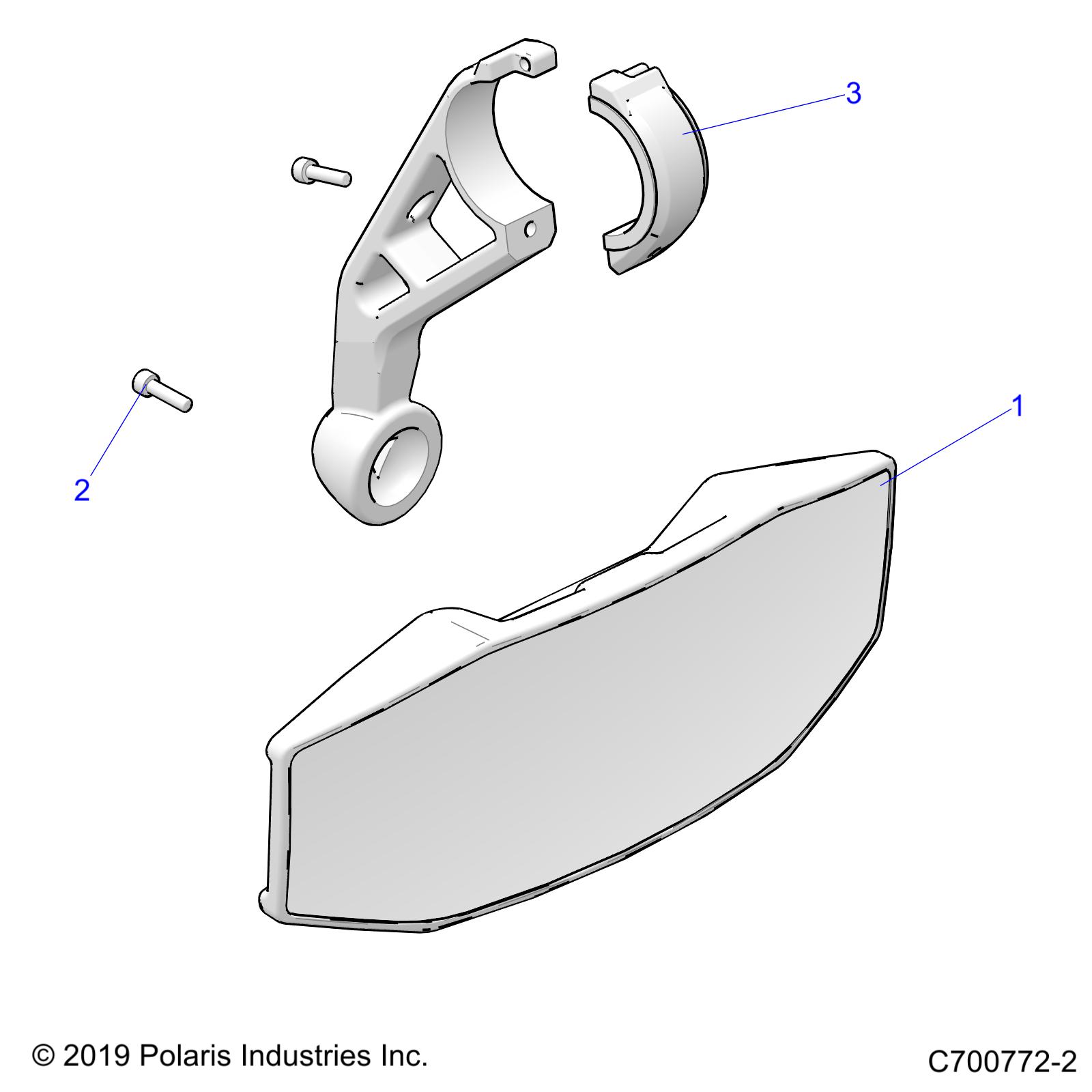 BODY, MIRROR, REAR - Z22NAM99AR (C700772-2)