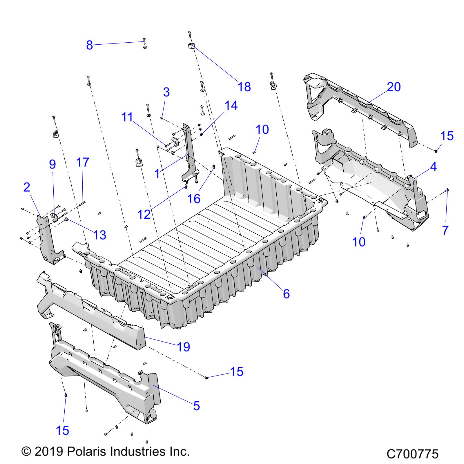 BODY, BOX - R20RSR99A/B (C700775)