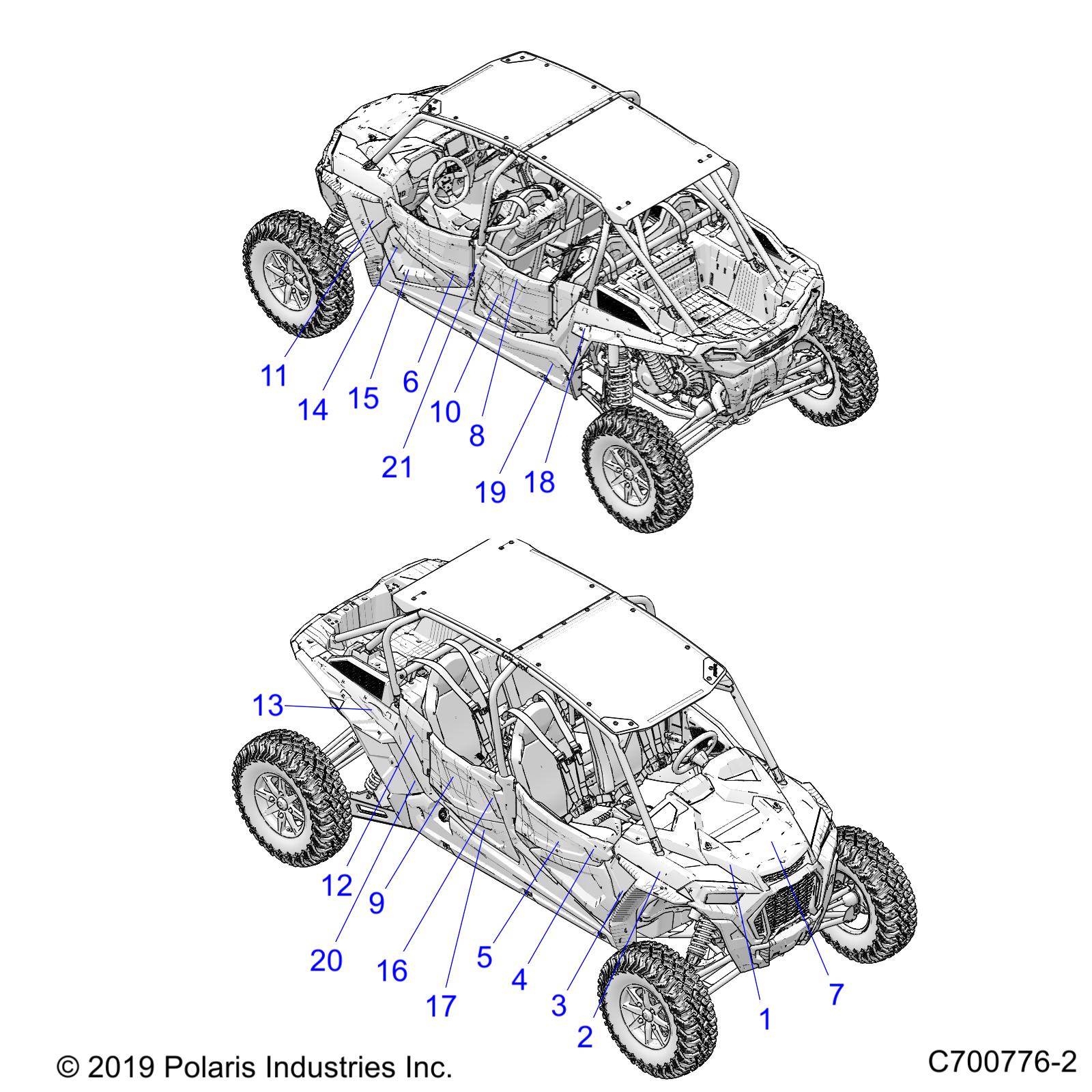 BODY, DECALS GRAPHICS - Z20P4L92AG/AP/BG/BP/LG/G92AG/AP/LG (C700776-2)