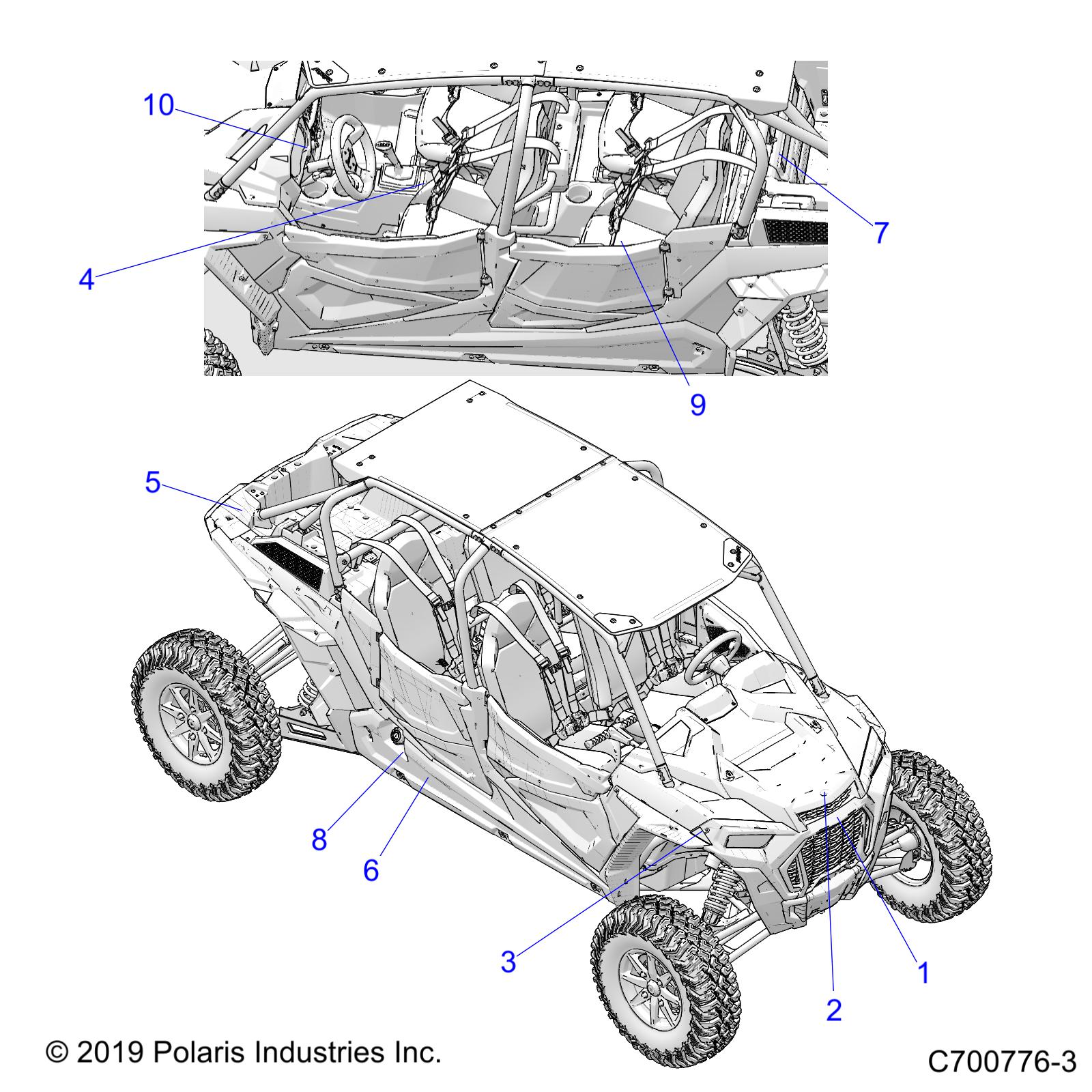 BODY, DECALS COMMON - Z20P4L92LG/G92LG (C700776-3)