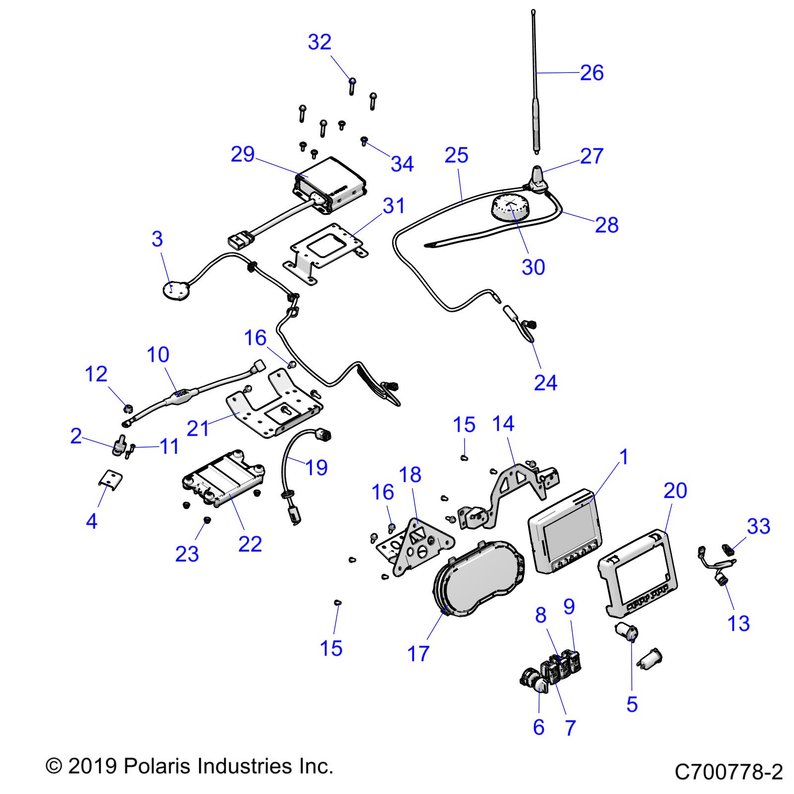 ELECTRICAL, DASH INSTRUMENTS AND CONTROLS - Z21P4L92AL/AT/BL/BT (C700778-2)