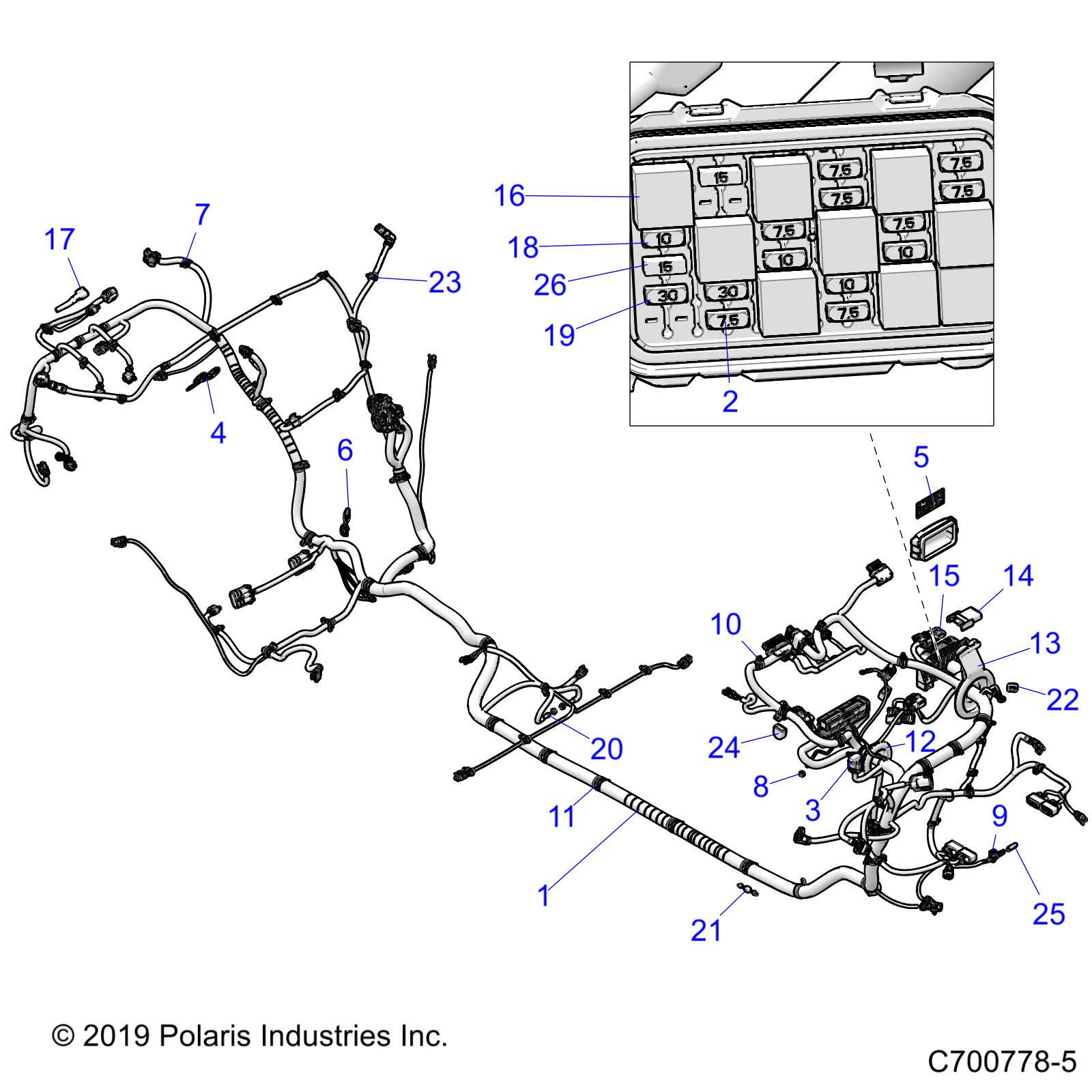 ELECTRICAL, WIRE HARNESS - Z20P4L92AG/AP/LG (C700778-5)