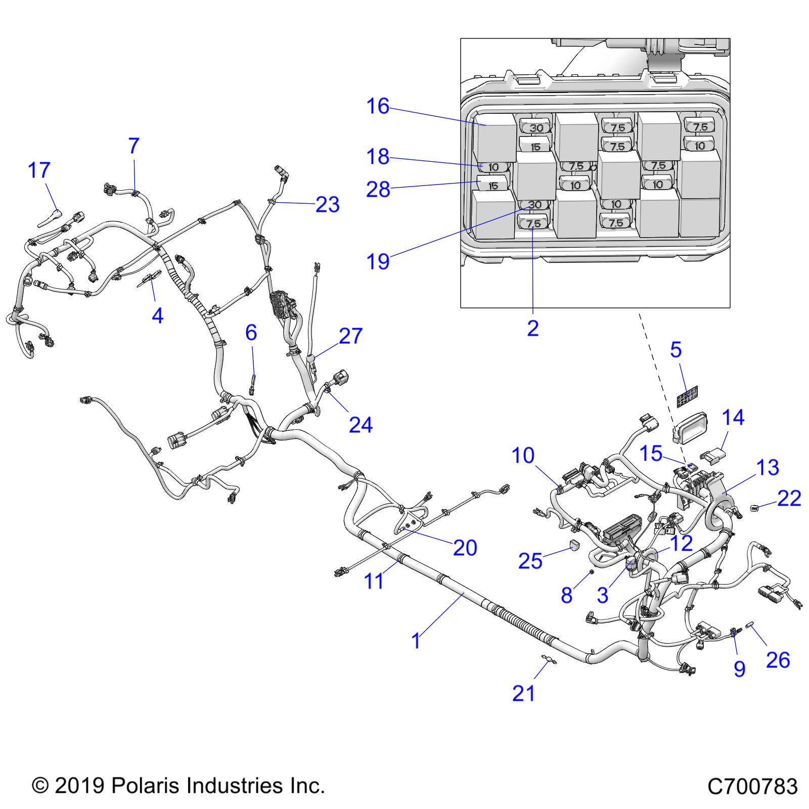 ELECTRICAL, WIRE HARNESS - Z21P4L92AL/AT/BL/BT (C700783)