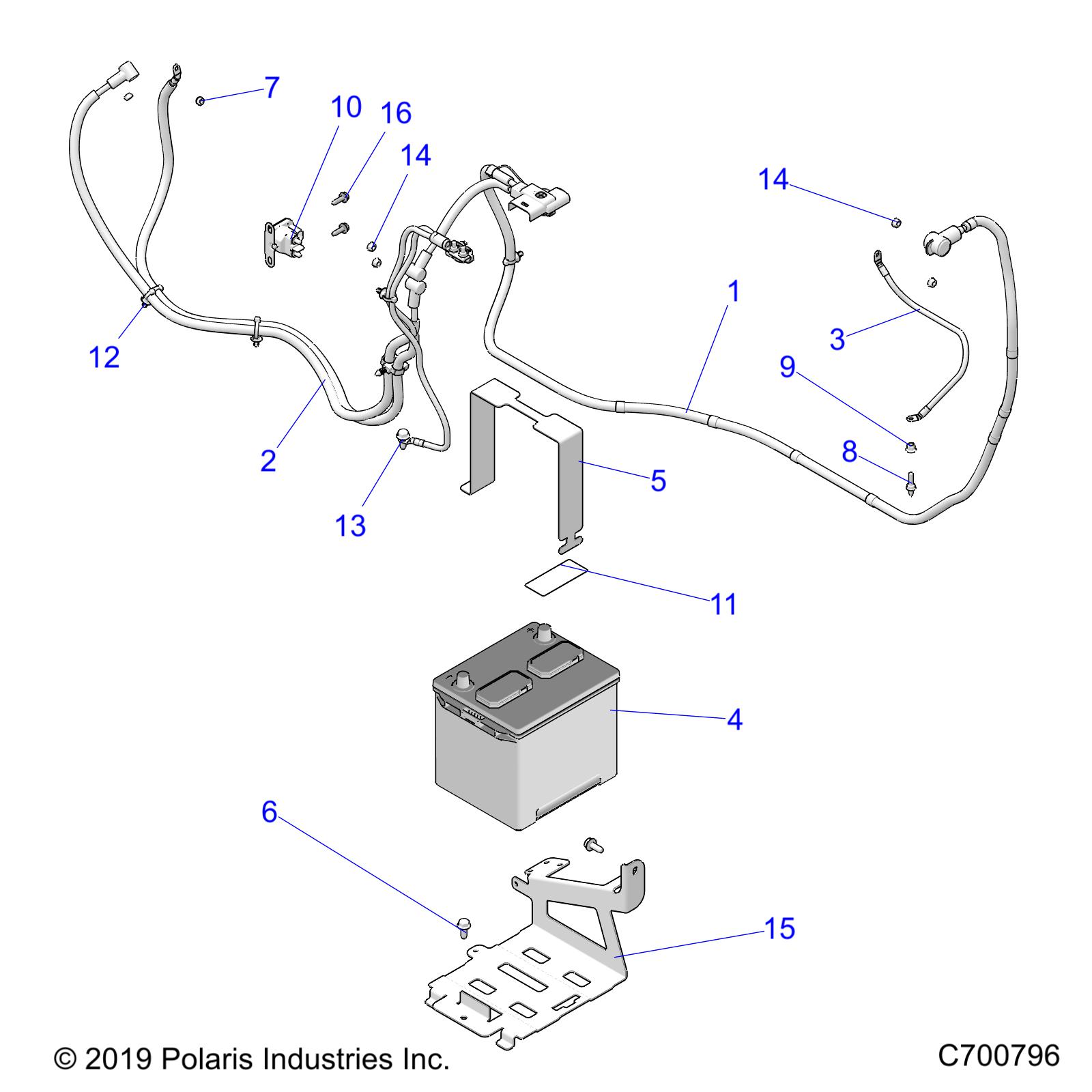 ELECTRICAL, BATTERY - R209RSR99A/B (C700796)