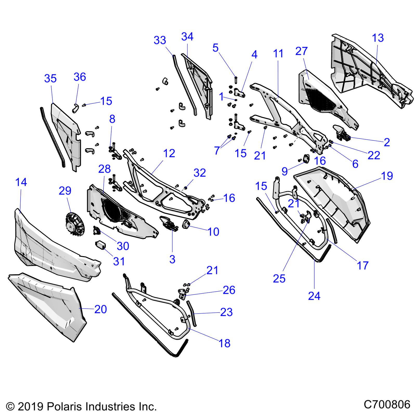 BODY, DOORS, FRONT - Z20PAL92AG/AP/BG/BP/LG/G92AG/AP/LG (C700806)