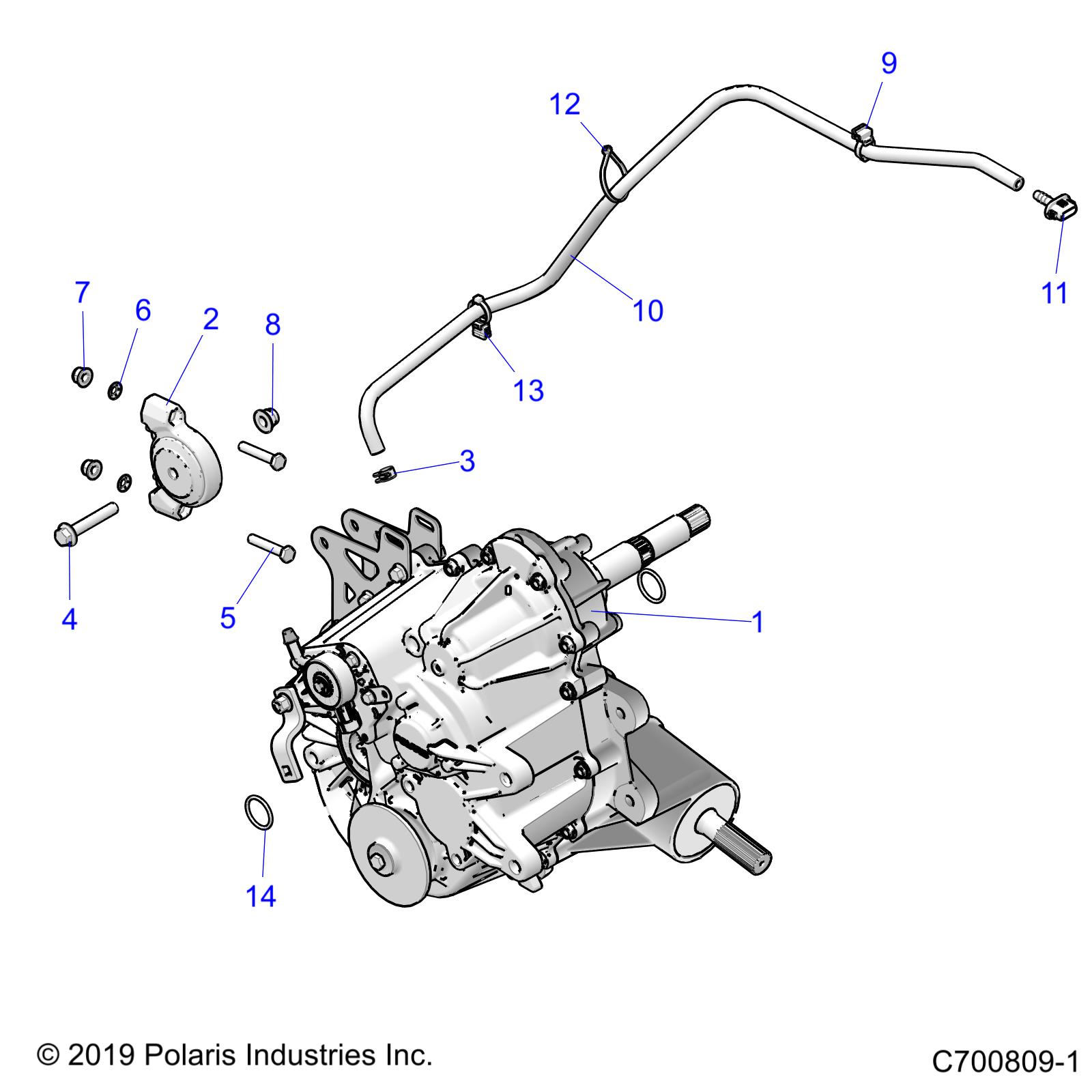 DRIVE TRAIN, MAIN GEARCASE MOUNTING - Z20ASS99C2/CH (C700809-1)