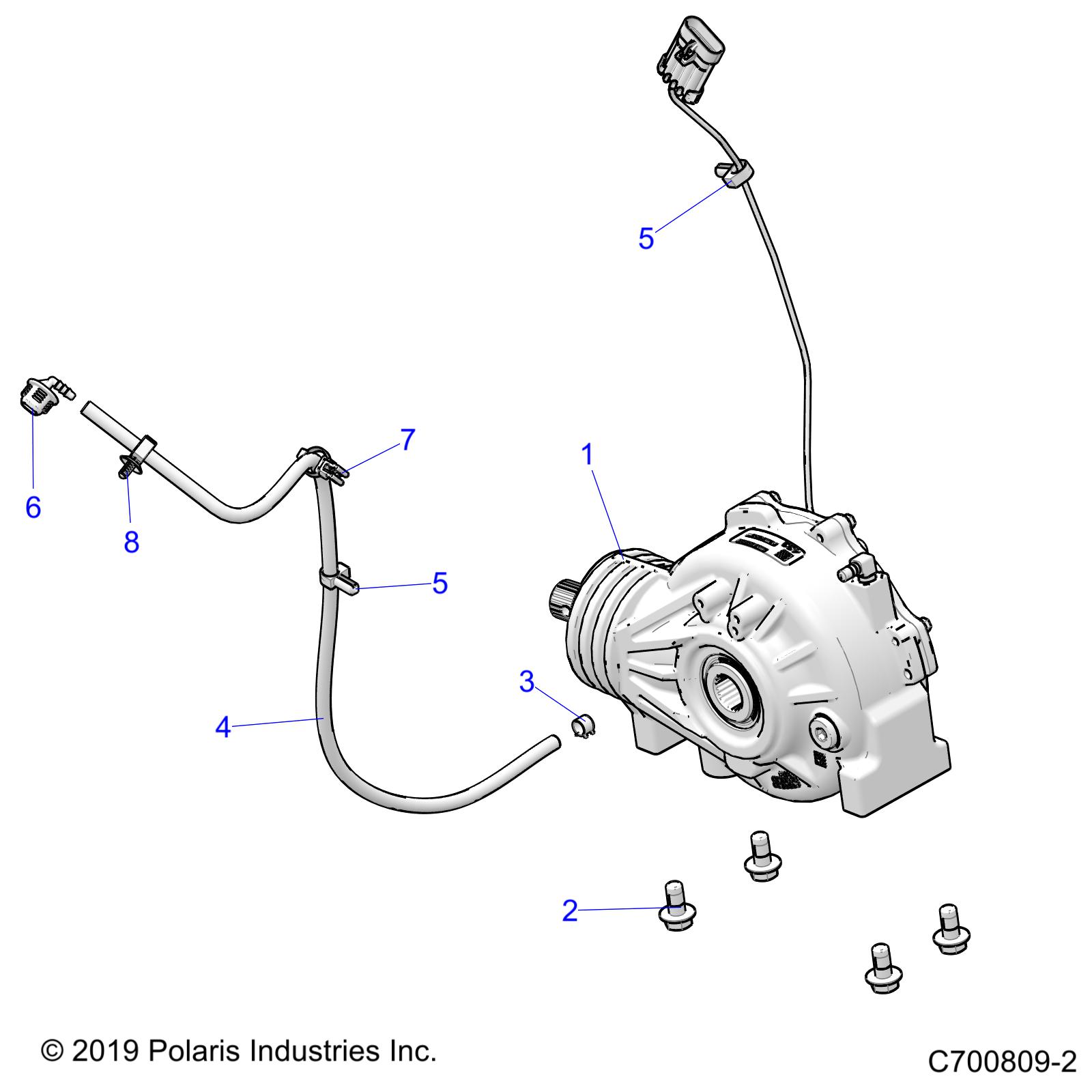 DRIVE TRAIN, FRONT GEARCASE MOUNTING - Z20ASS99C2/CH (C700809-2)