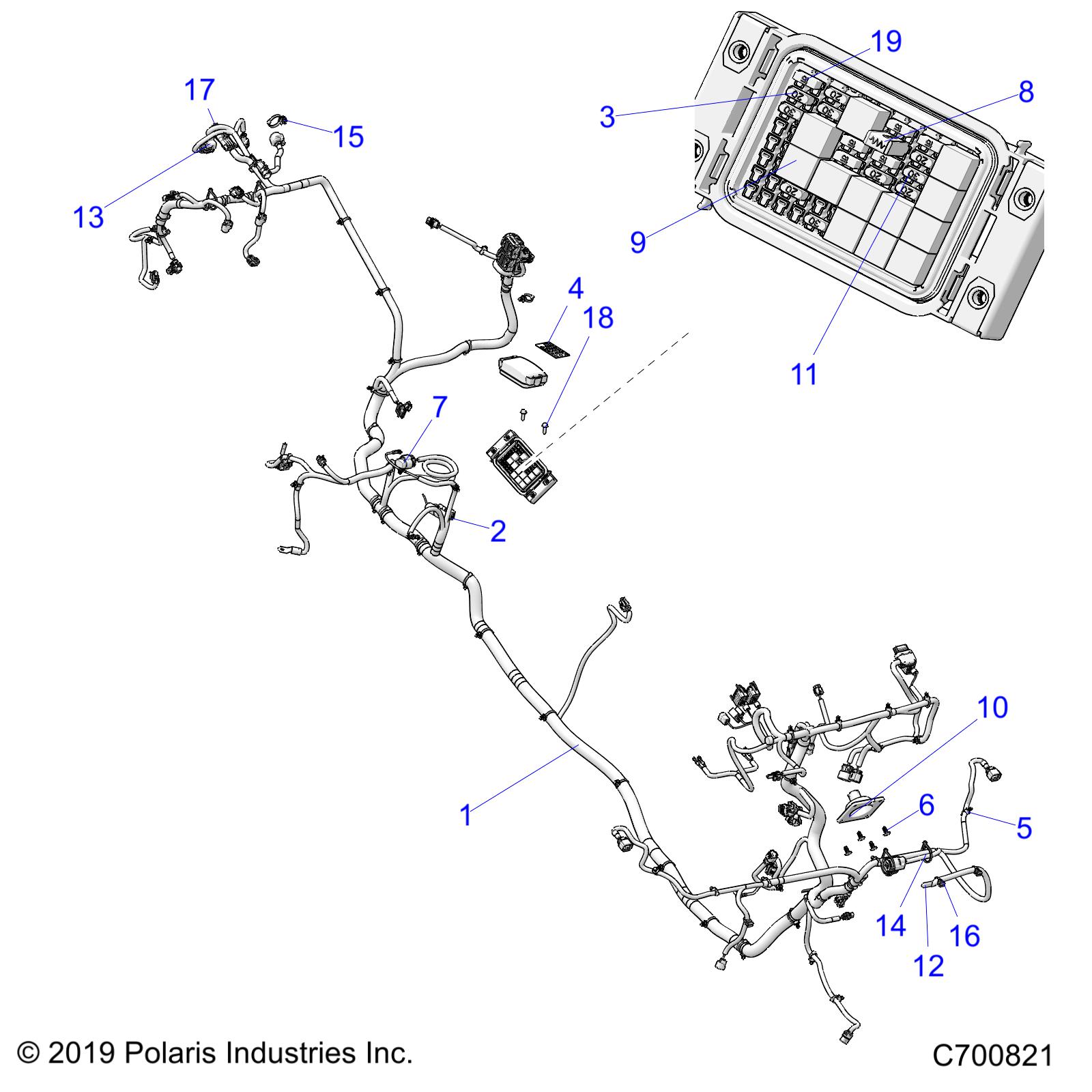 ELECTRICAL, WIRE HARNESS - R20RSY99A9/AA/AP/AX/B9/BA/BP/BX (C700821)