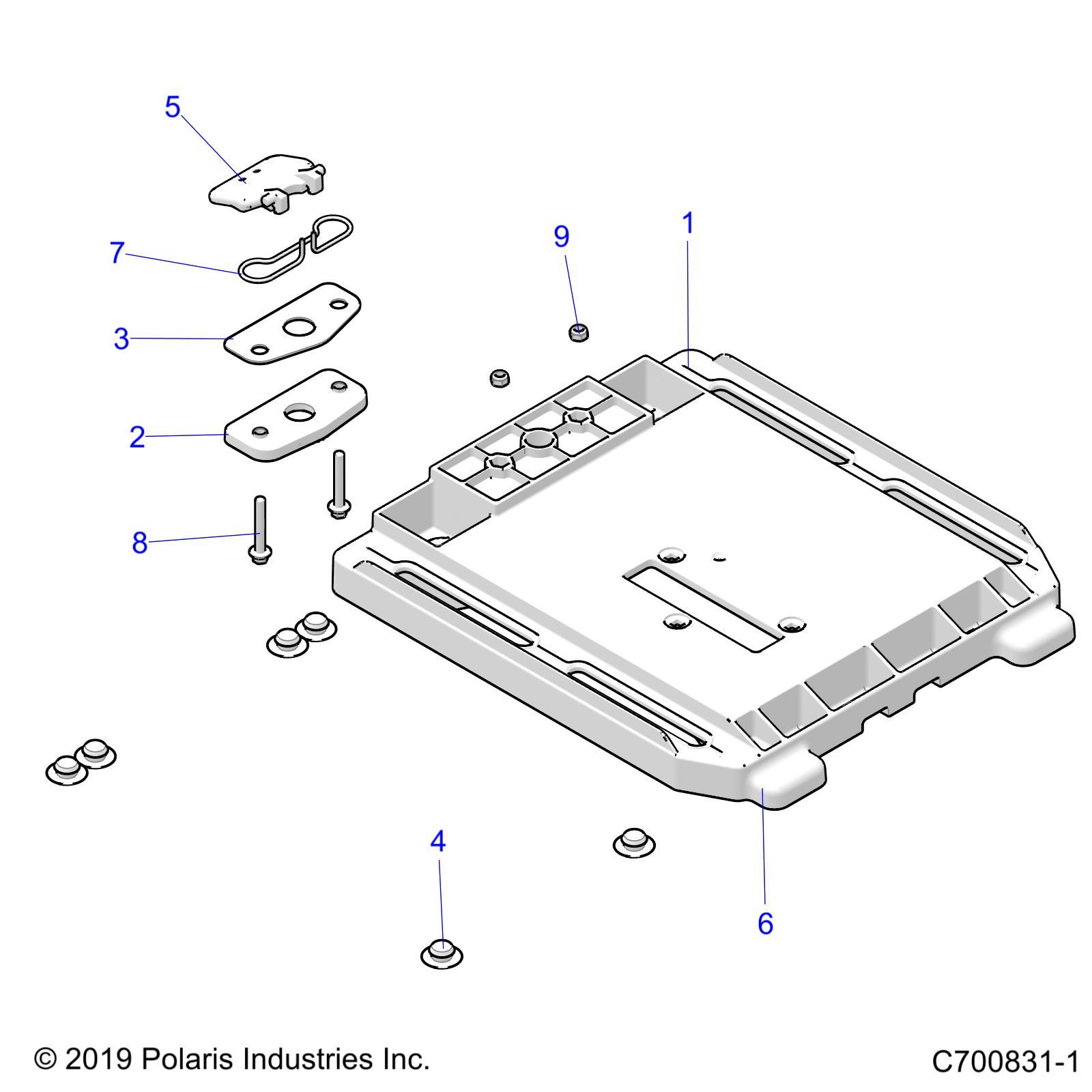 BODY, SEAT BASE - Z20ASS99C2/CH/FH (C700831-1)