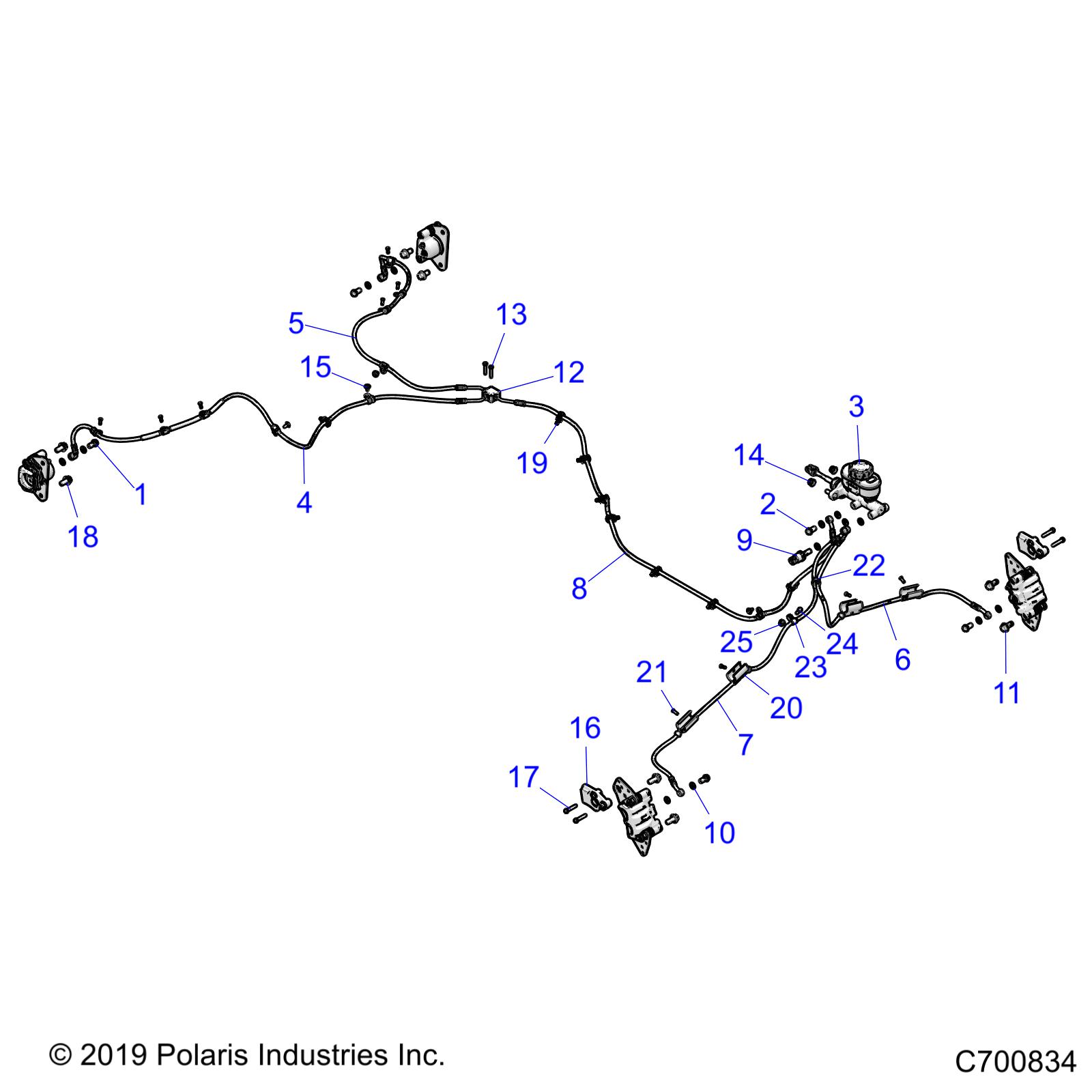 BRAKES, BRAKE LINES AND MASTER CYLINDER - R20RRED4J1 (C700834)