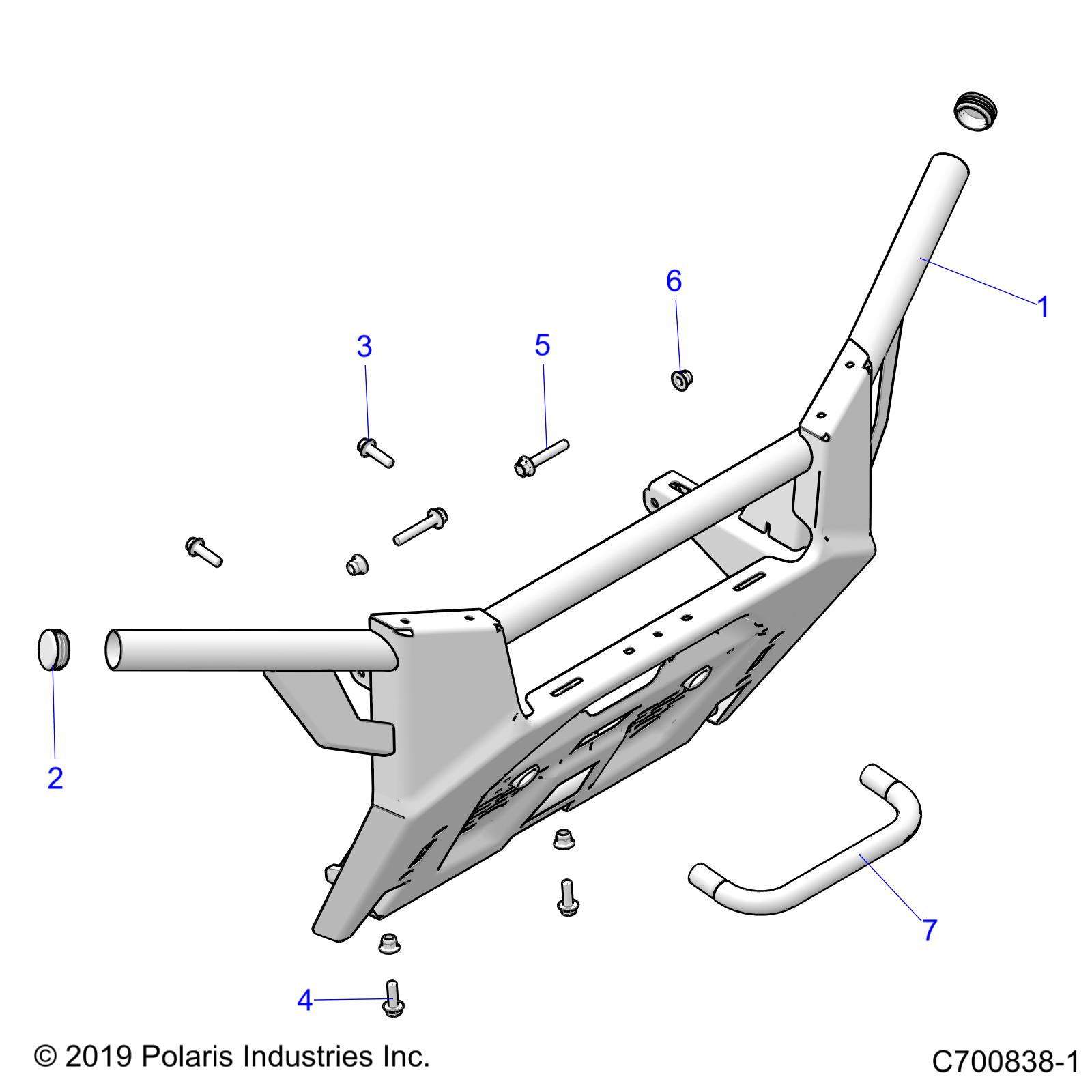 ACCESSORY, FRONT BUMPER - R20RRED4F1/N1/SD4C1 (C700838-1)