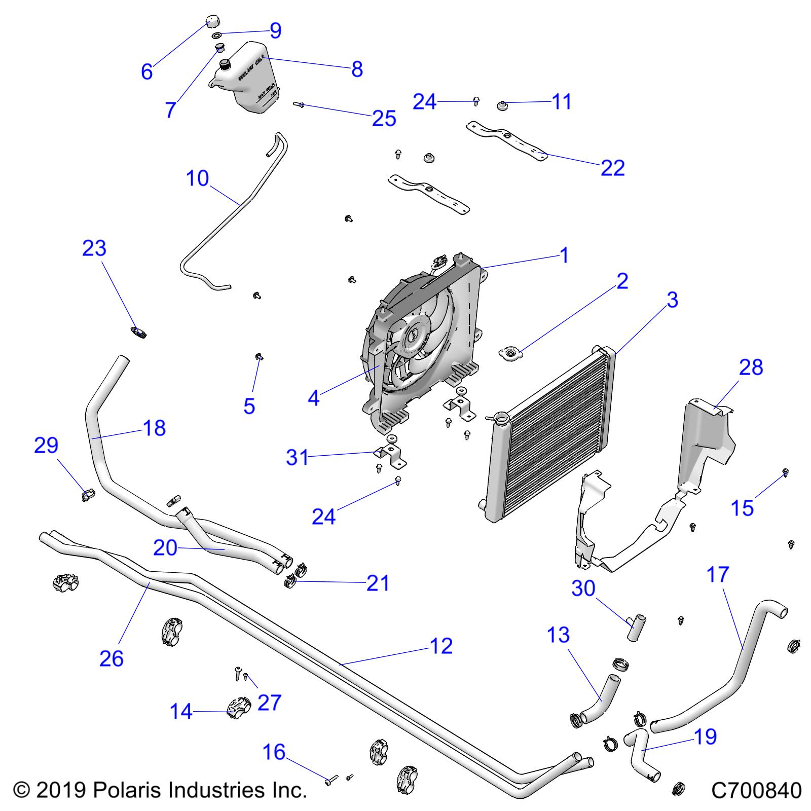 ENGINE, COOLING SYSTEM - R21TAU99AP/AG/BP/BG (C700840)