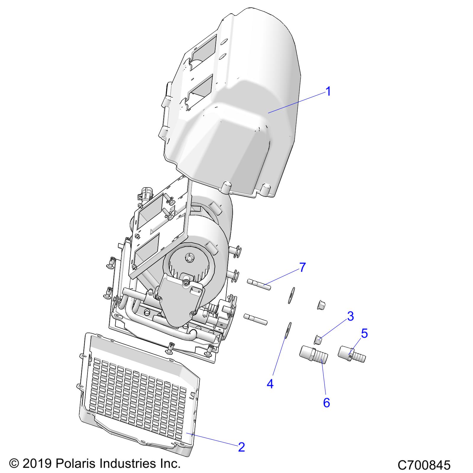 BODY, DASH, HEATER ASSEMBLY - R25RRS99CK (C700847)