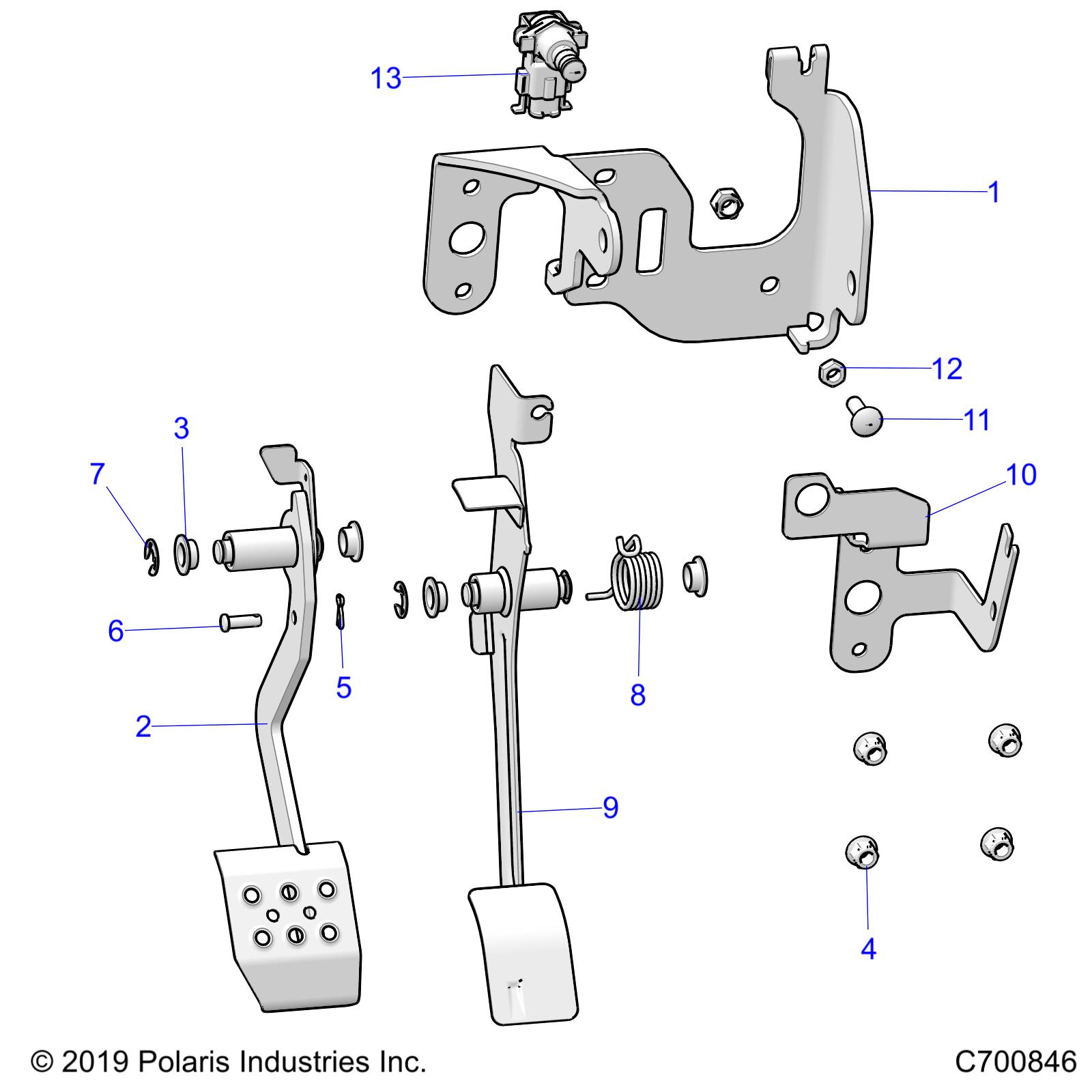 BRAKES, PEDAL - R20RRED4F1/N1/SD4C1 (C700846)