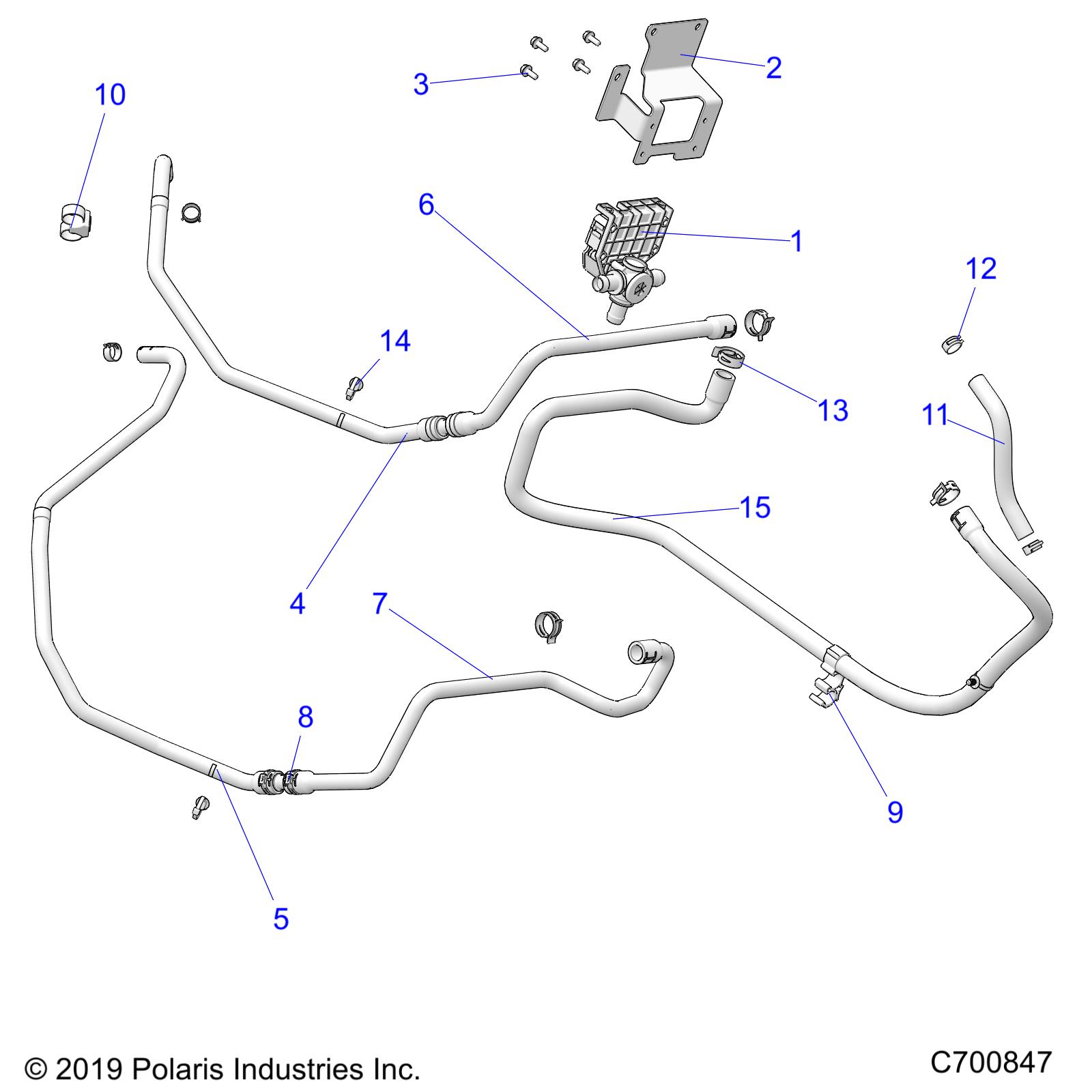 BODY, HEATER ROUTING - R20RRR99A/B (700847)