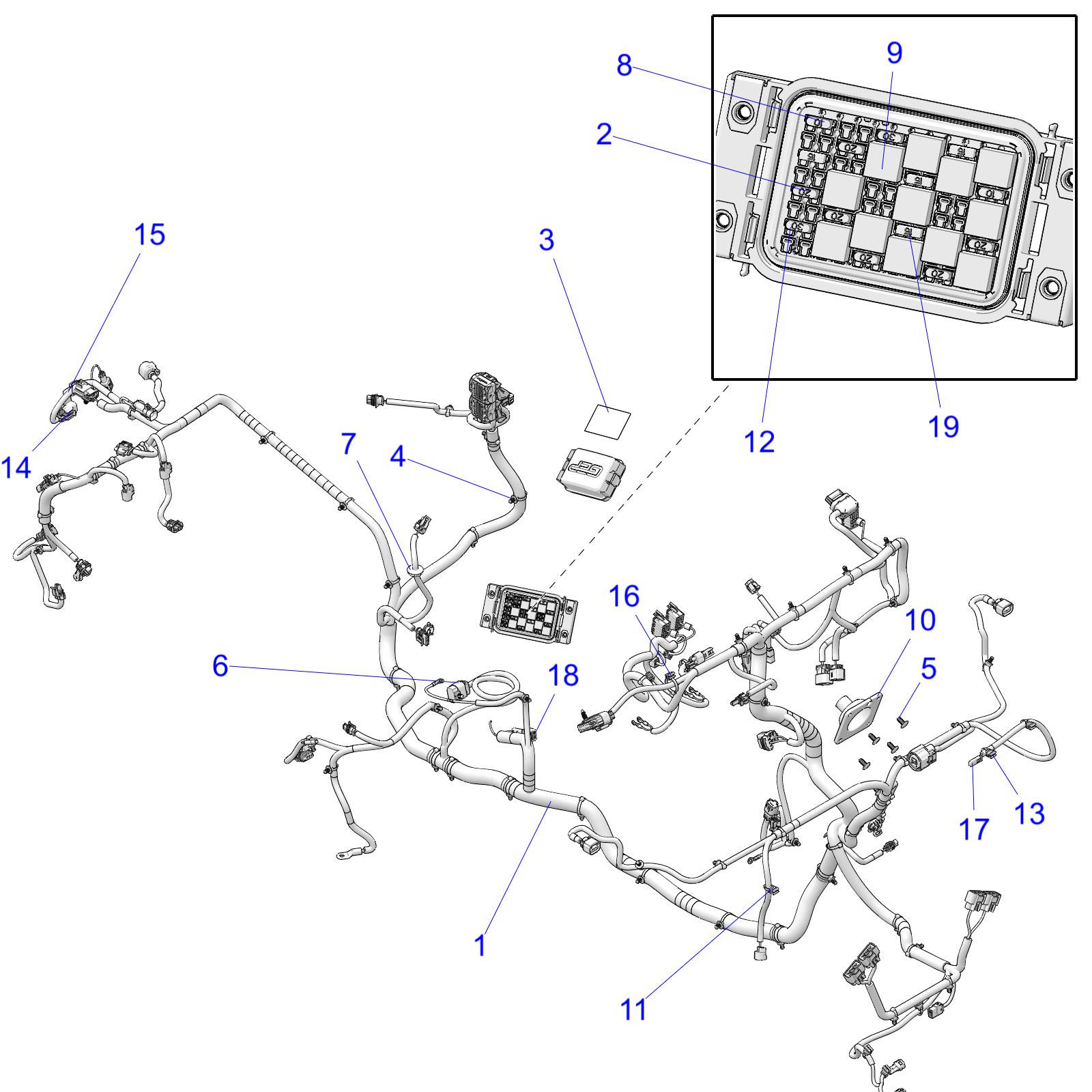 ELECTRICAL, WIRE HARNESS - R20RRR99A/B (C700851)