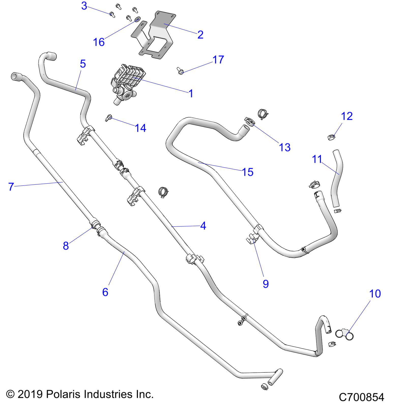 BODY, HEATER ROUTING - R20RSR99A/B (700854)