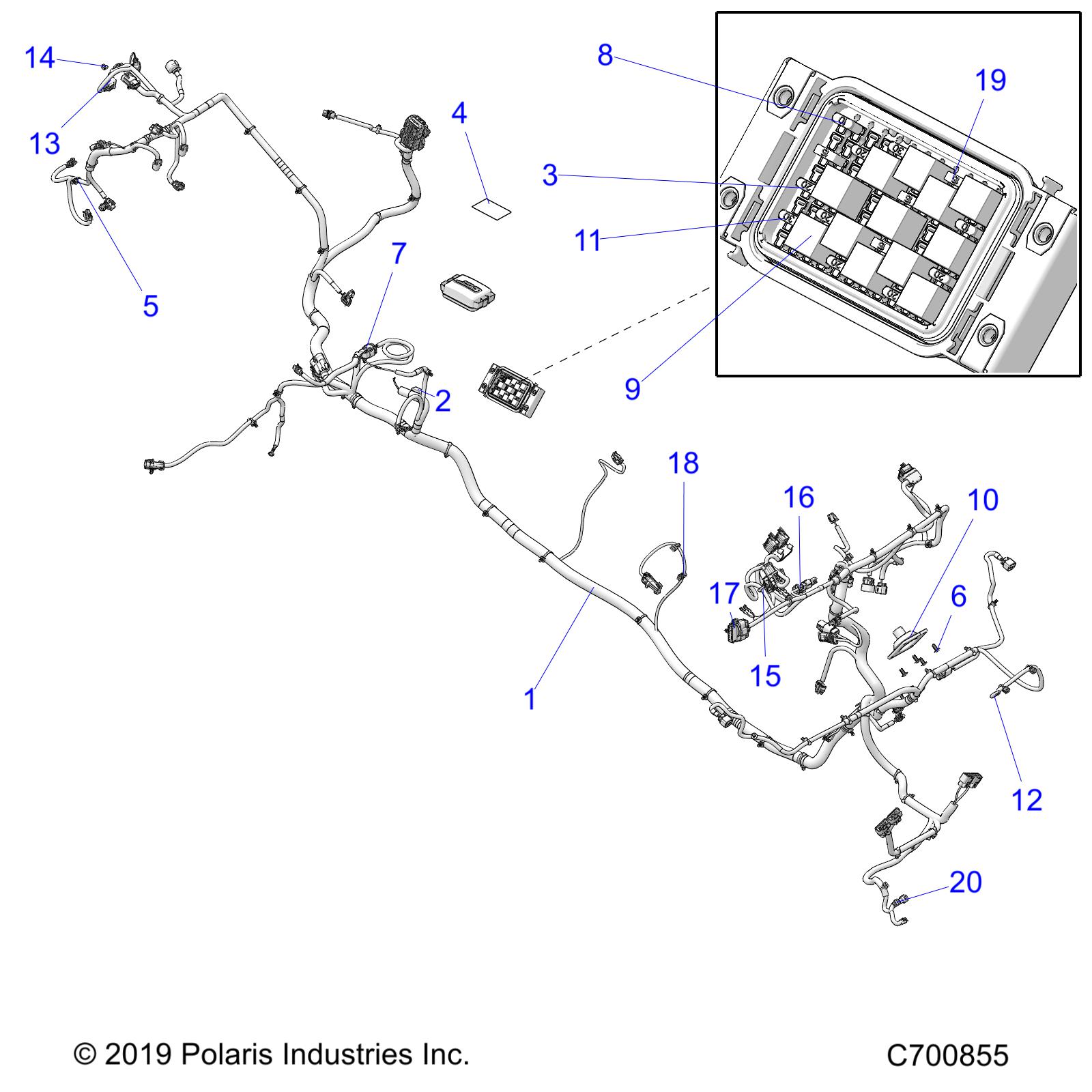 ELECTRICAL, WIRE HARNESS - R20RSE99A/B (C700855)