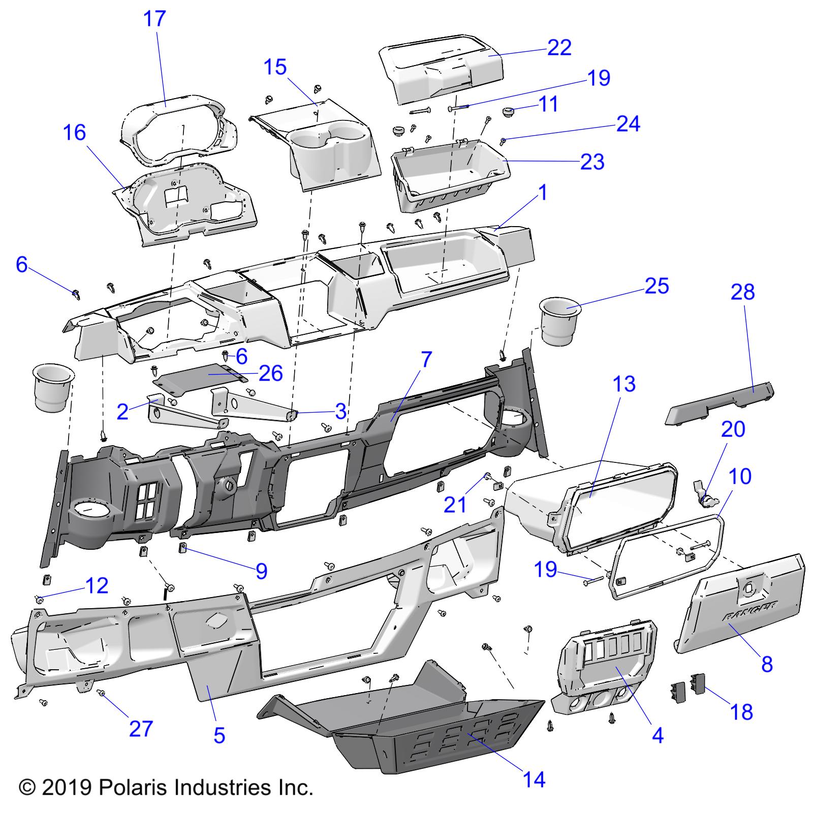 BODY, DASH STD  - R20RRE99A/B (C700862)