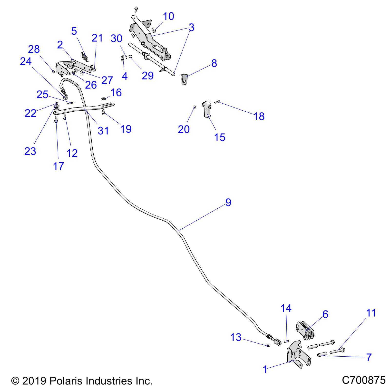 BRAKES, PARK BRAKE - R20RRE99F1/F9/FK/S99C1/C9/CK/S99F1/F9/FK/P99CF/FF (C700875)