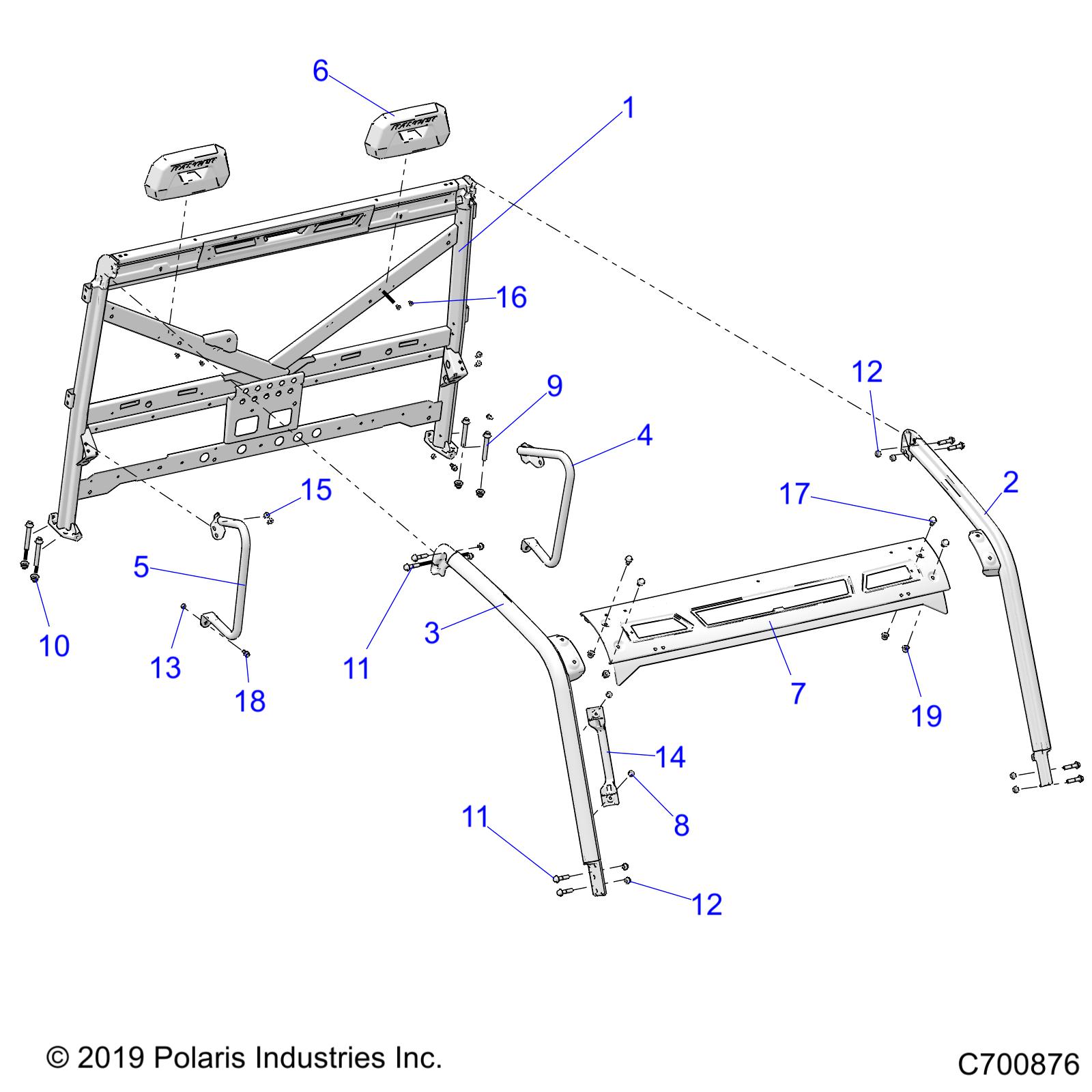 CHASSIS, CAB FRAME - R23RRE99PJ/RRS99PK (C700876)